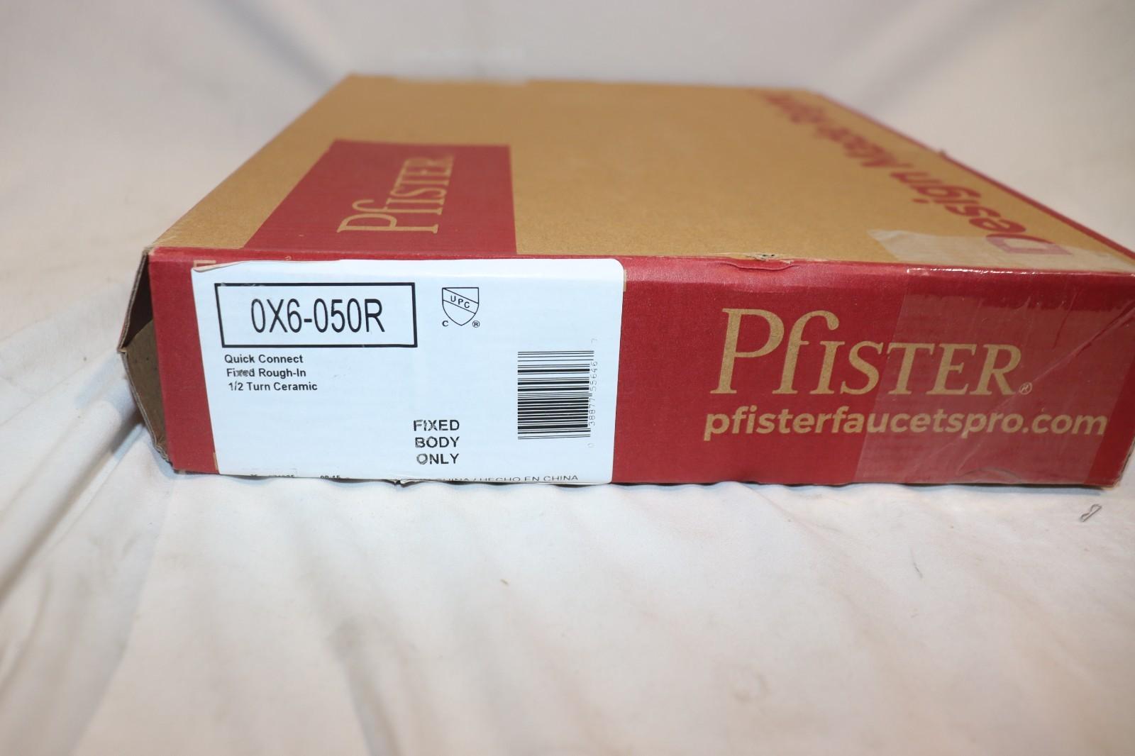 Pfister 0X6050R Fixed Body Rough-In Only, 1/2" Sweat Inlets x 1/2" Sweat Outlets