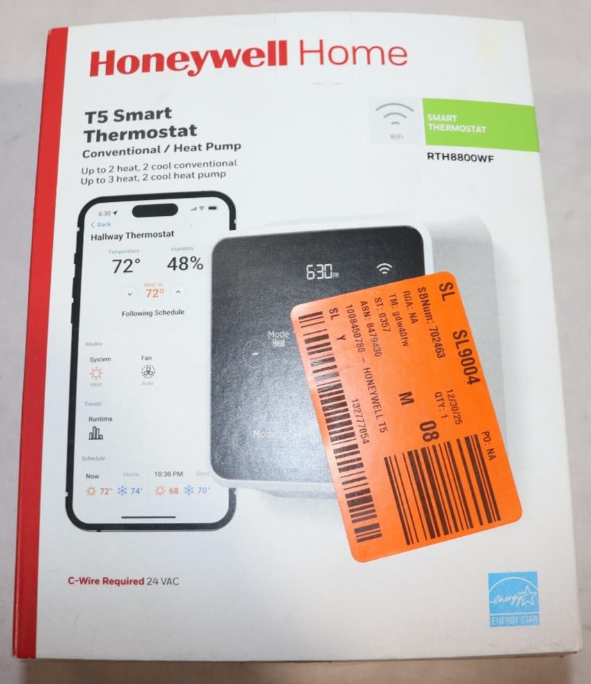Honeywell Home T5 Wi-Fi Smart Thermostat - RTH8800WF