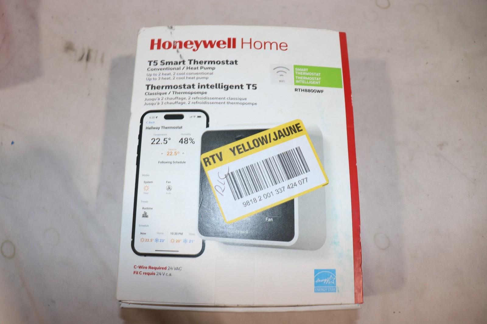 Honeywell Home T5 Wi-Fi Smart Thermostat - RTH8800WF