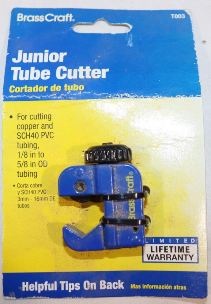 BrassCraft Junior Tube Cutter Diameter 1/8" - 5/8" (3mm - 16mm) MPN: T003