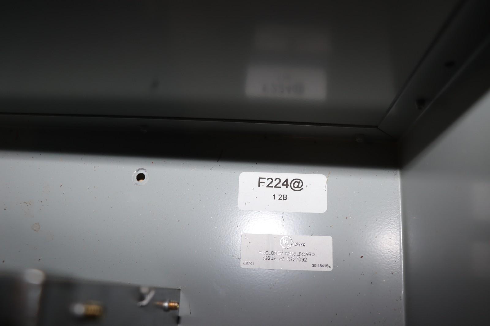 Eaton 1MM412RRL 800 Amp 4-Gang 125A 1-Phase Four Meter Socket Modular Stack Used
