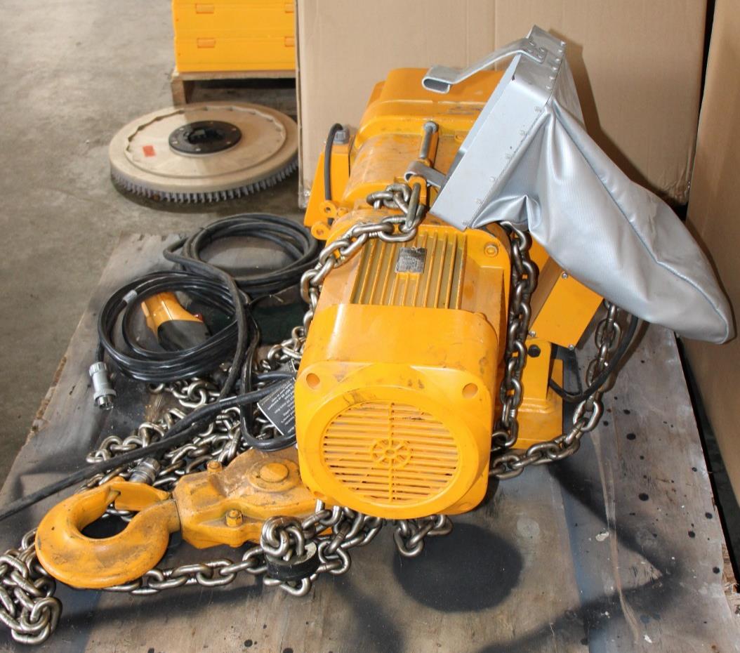 Harrington ER050LD 3 Ton Electric Chain Hoist 230/460V 3PH 16 FPM H4 Duty, Cntrl