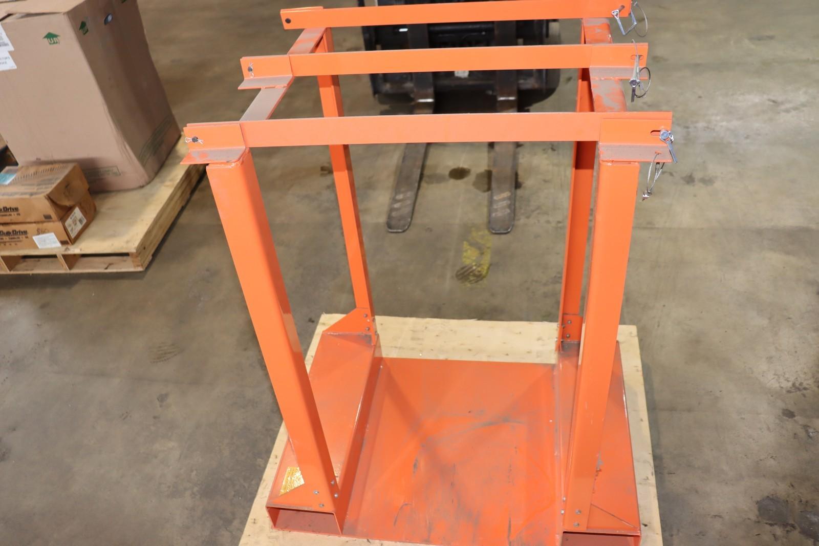 Forklift 9" Capacity Cylinder Caddy Holds 4 Cylinders 1500lb Capacity, 39J512,