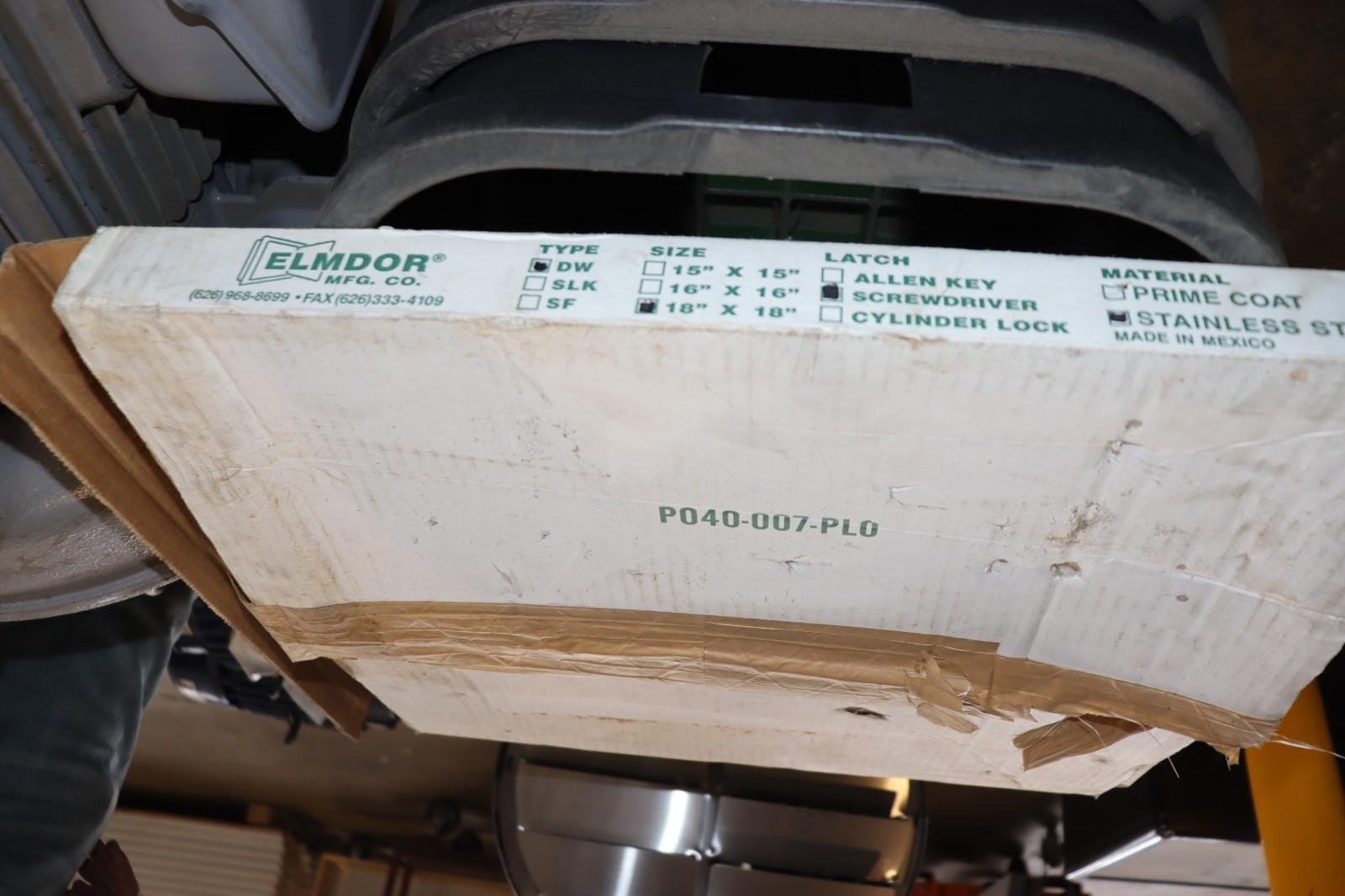 Elmdor DW_18X18-SS-SDL Access Door 18"X18" Stainless Steel, NIOB, 1 Small Dent