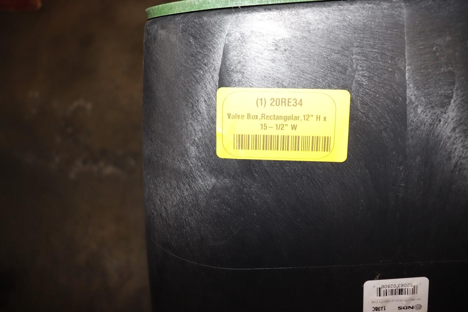 NDS 113BC Rectangular Valve Box, Polypropylene, 12-1/4 In H X 15-1/2 In W X 21