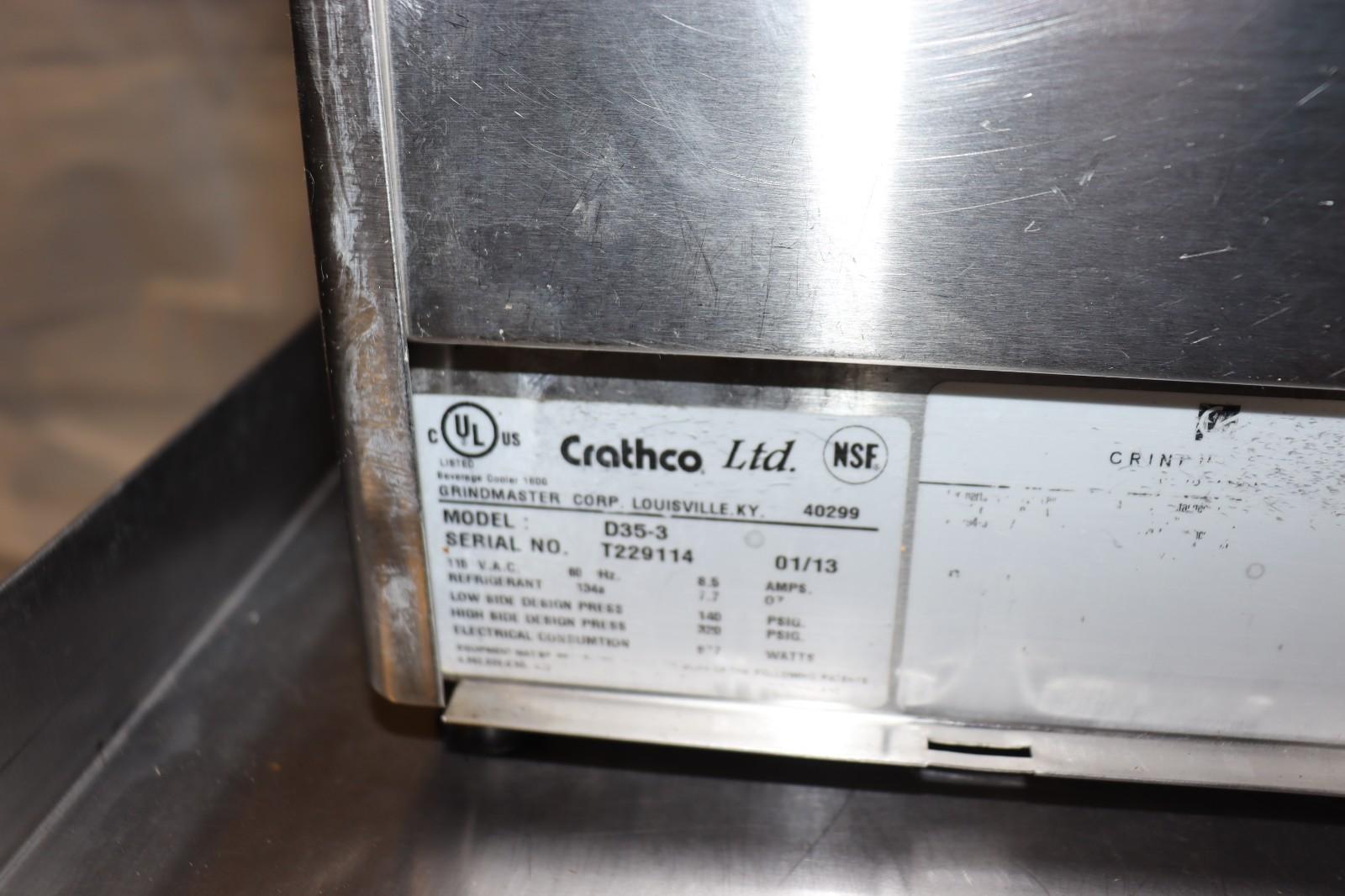 PARTS ONLY - Crathco D35-3 Classic Bubbler Triple 5 Gallon Bowl Stainless Steel