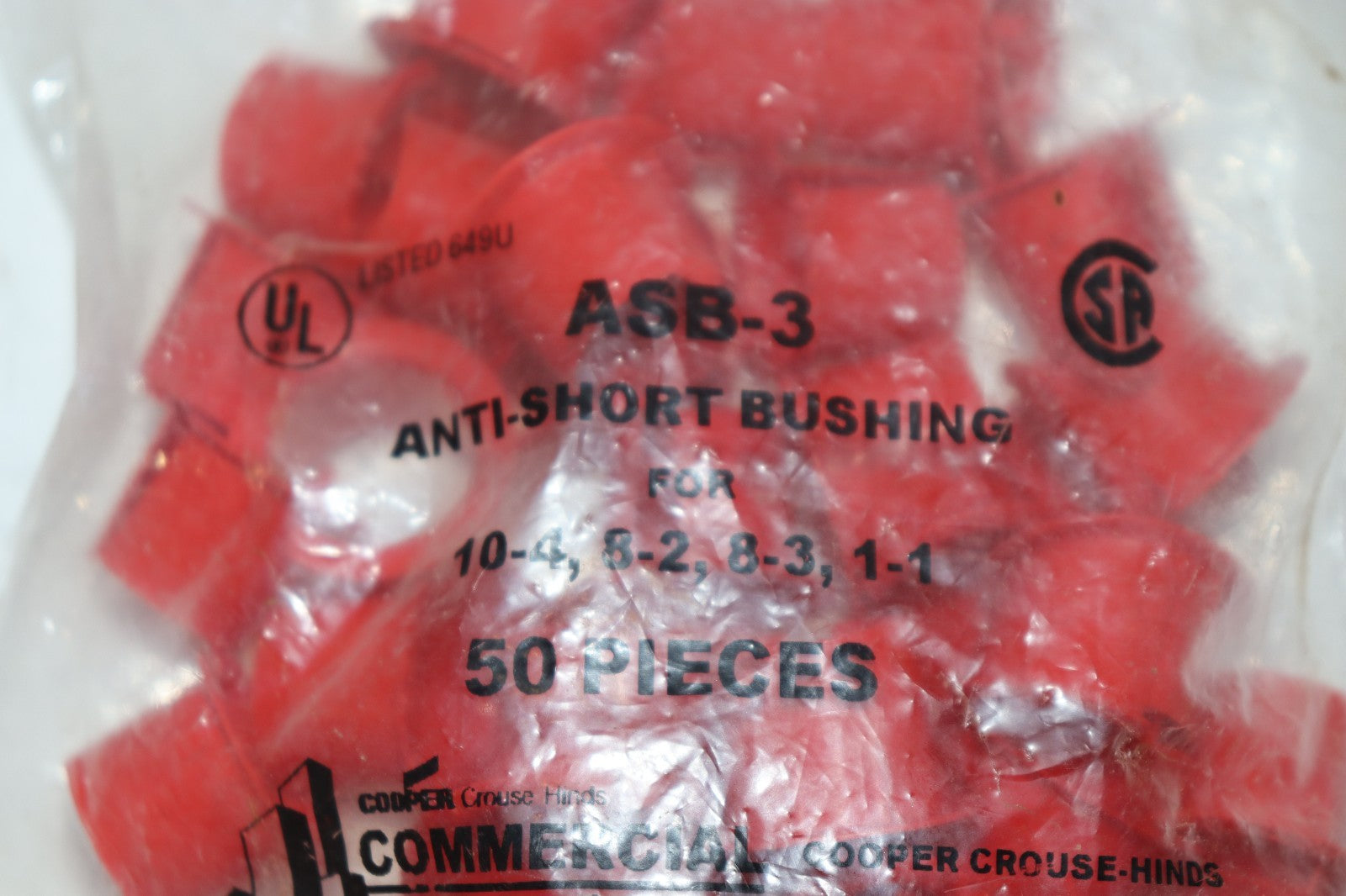 Pack of 50 - Cooper ASB-3 Anti Short Bushing
