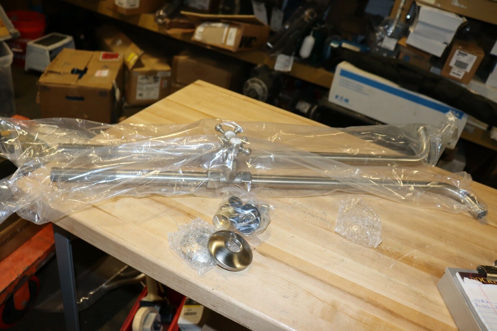 free standing Straight Supply Lines w/ stop valves, Model P0554129