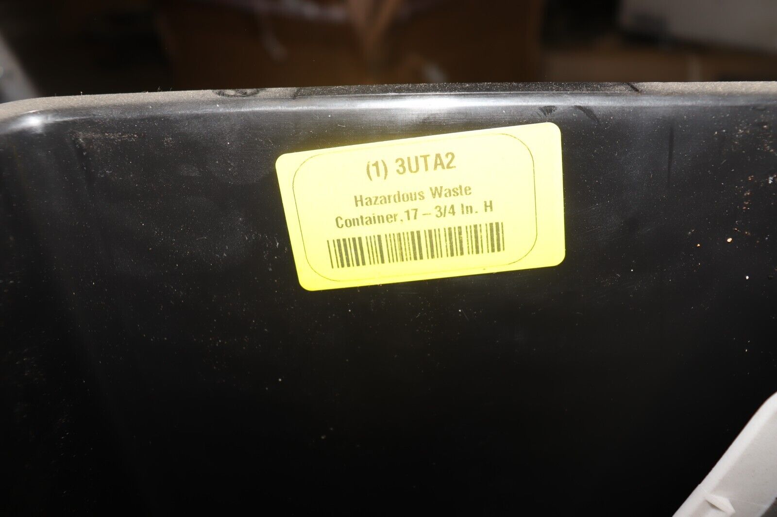 Hazardous Waste Container: 8 gal Can Capacity, Plastic, 17 3/4 in Ht, 11 in Wd