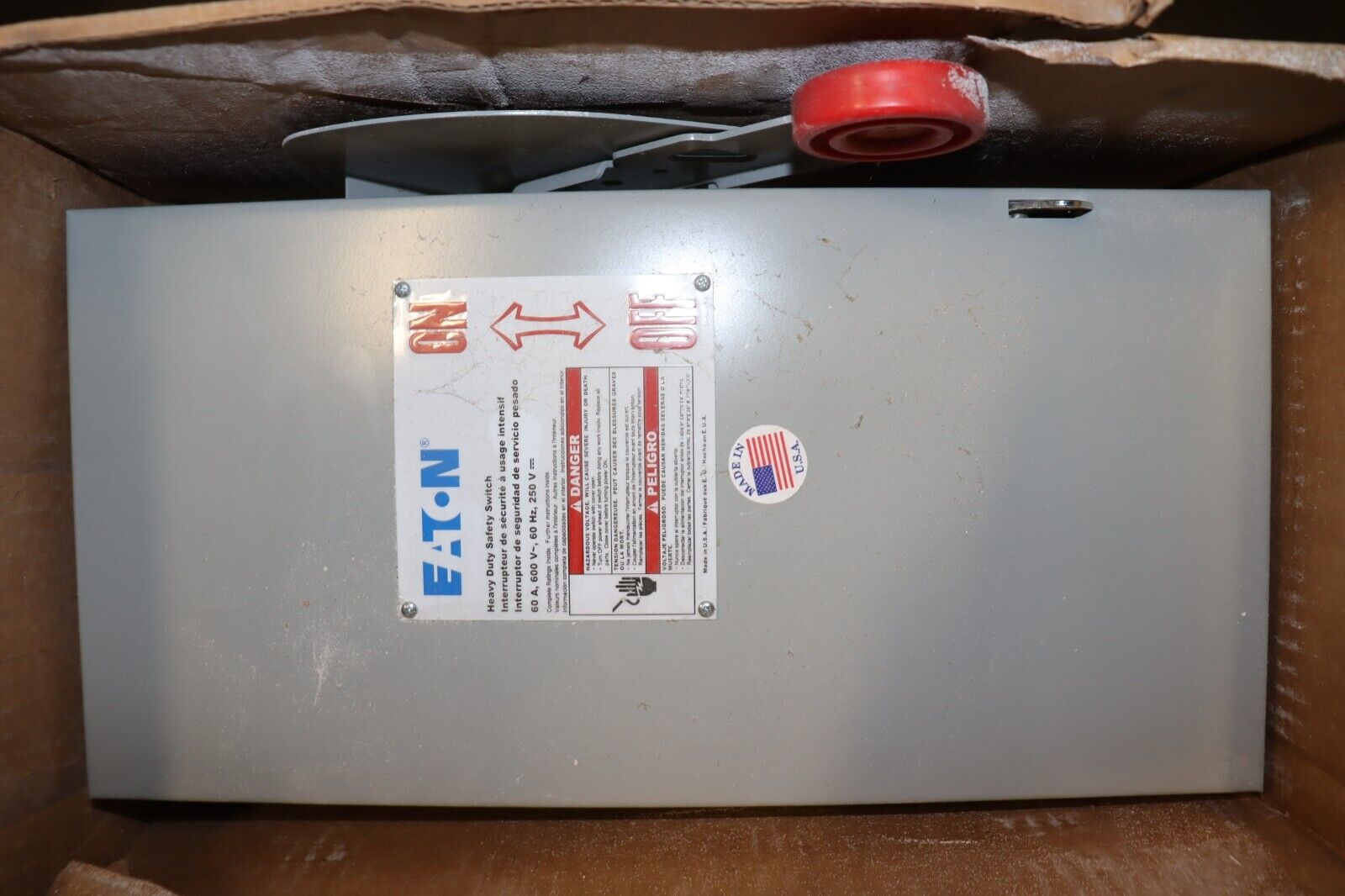 Eaton Heavy Duty Non-Fusible Single Throw Safety Switch, DH362UGK