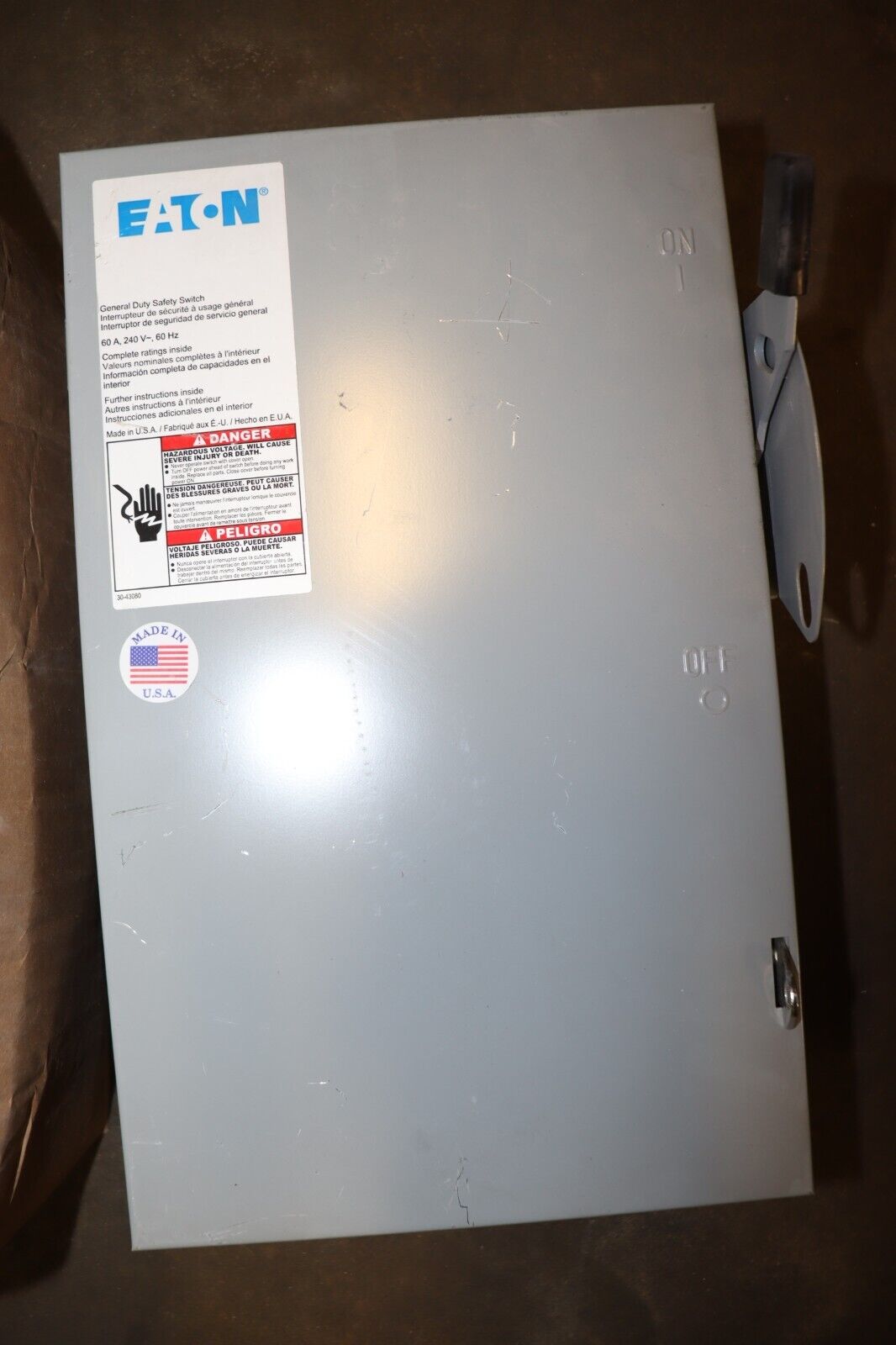 Eaton General Duty 60 Amp Non-Fusible Indoor Safety Switch, DG222UGB
