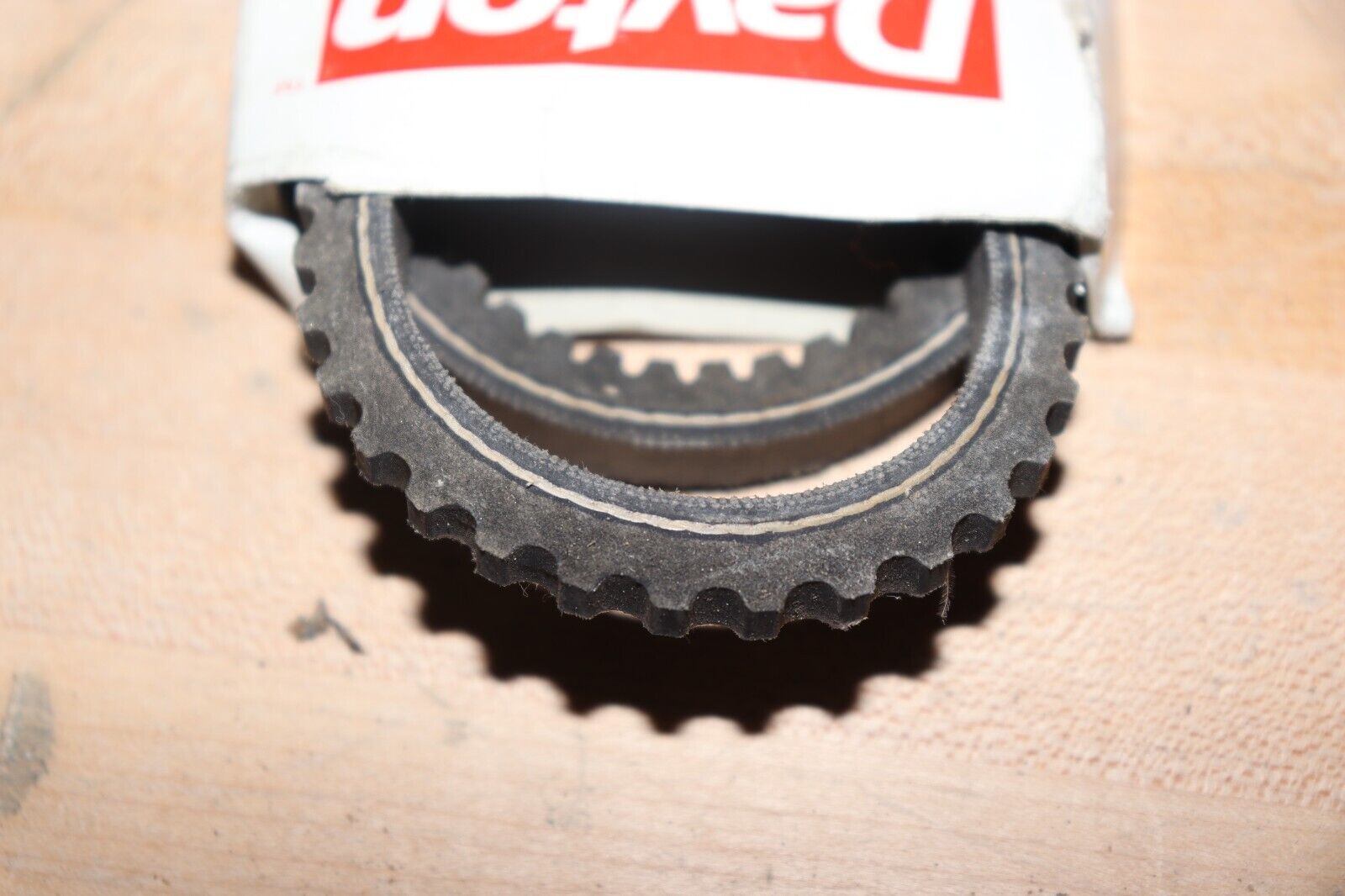 DAYTON Cogged V-Belt: 3VX375, 37.5 in Outside Lg, 3/8 in Top Wd, 5/16 in Thick