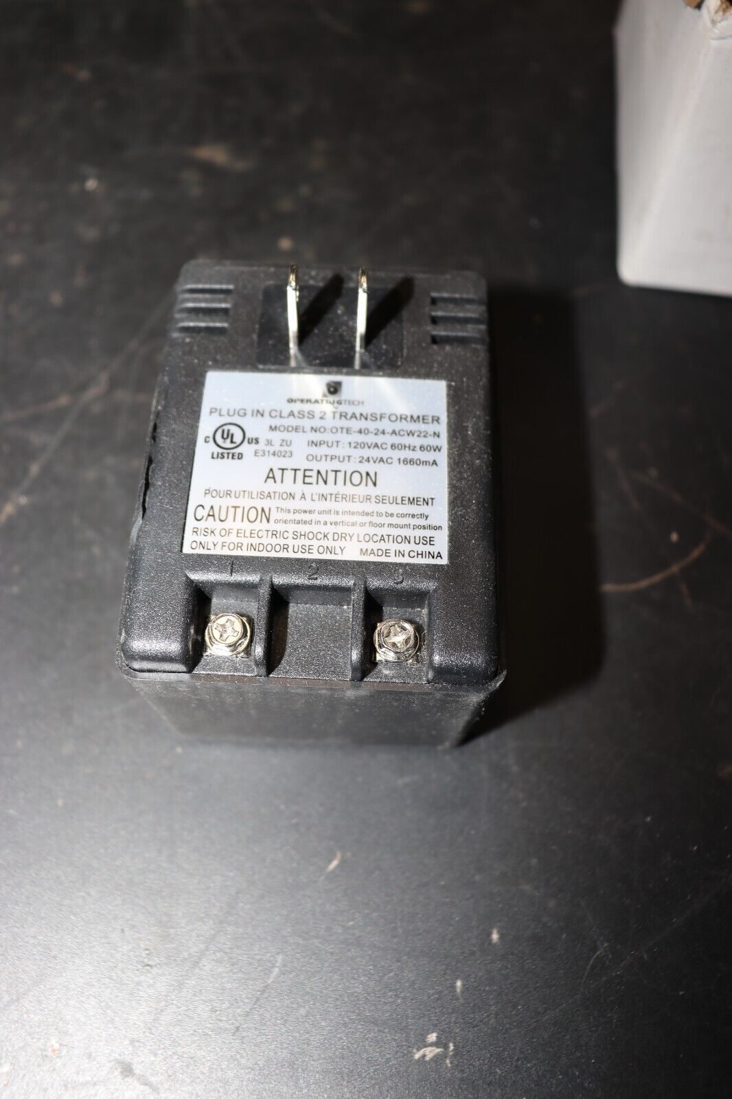 SLOAN ETF-233 Plug-In Transformer, 120V In/24V Out, 35VA
