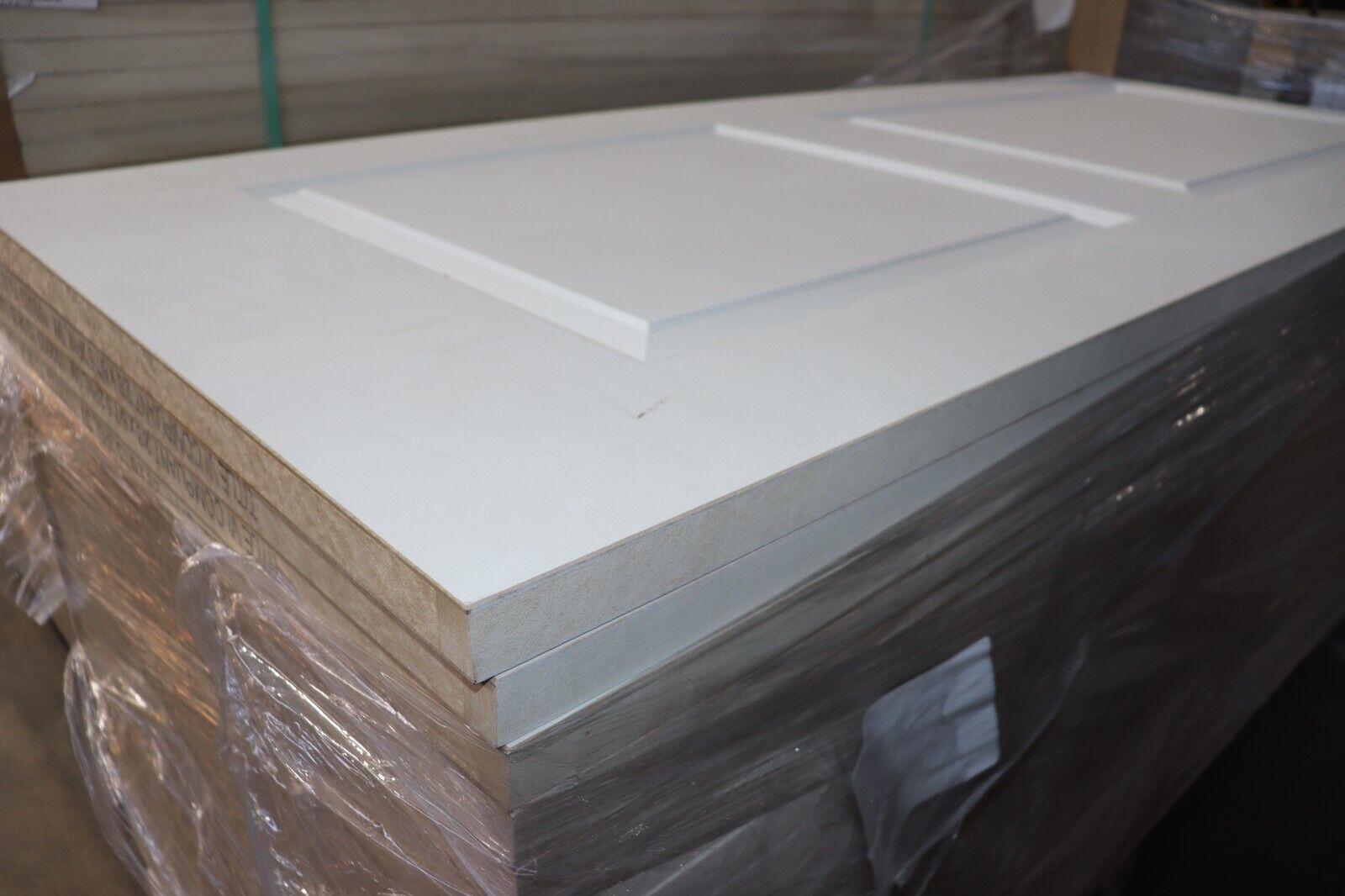 2 Panel Carrara Sq Top Interior Hollow Core Door Slab - Any Width - Ready to Go