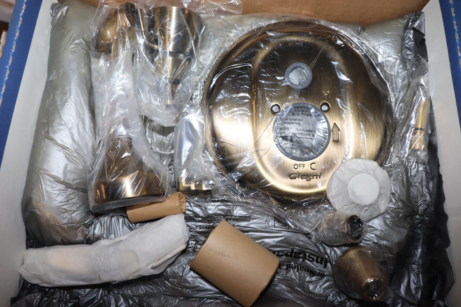 Giagni 95853-5523AB Antique Bronze Shower Trim Kit w/ Spout, NEW