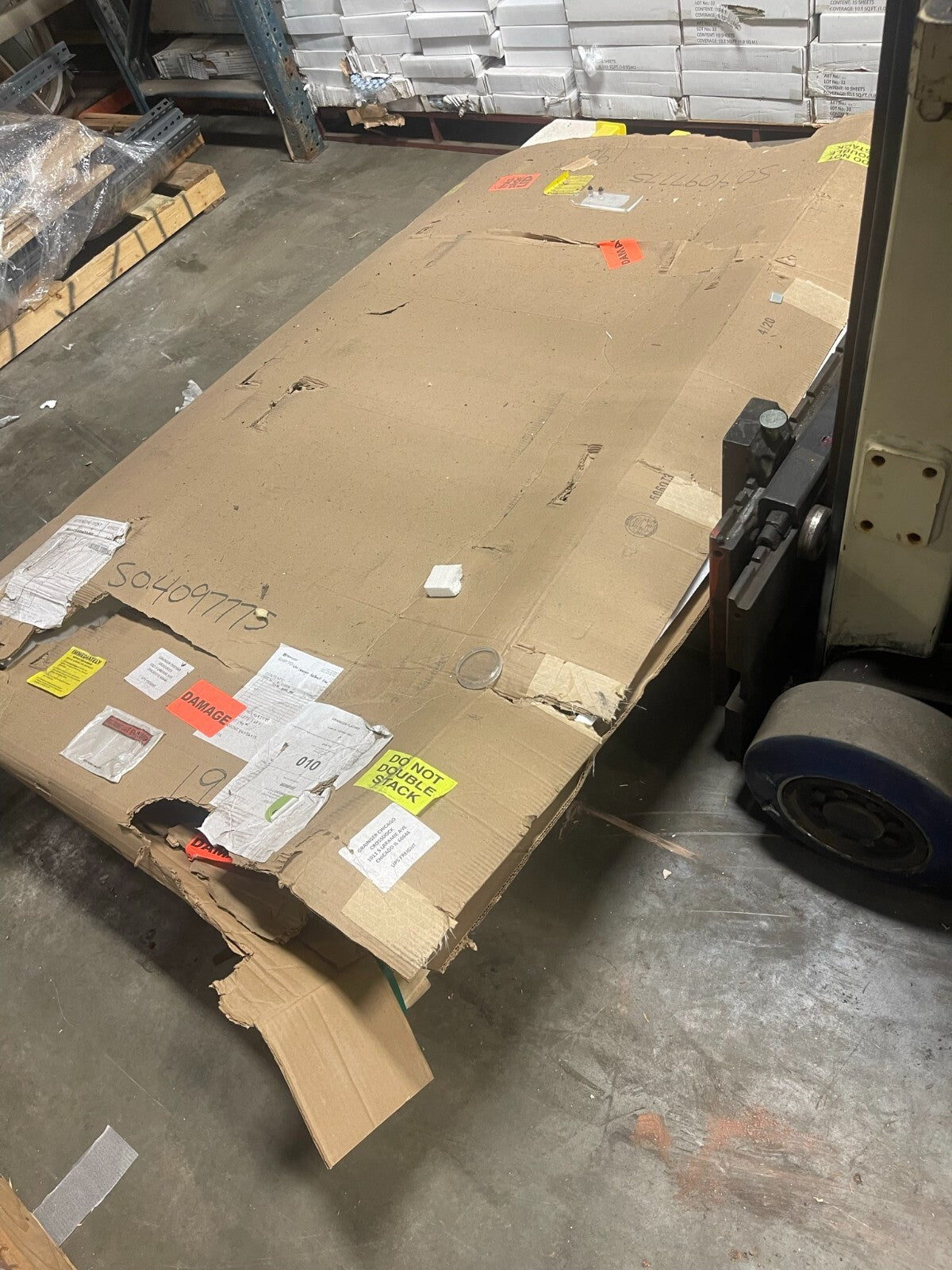 PS INDUSTRIES Pallet Safety Gate 80 in x 78 in Yellow 42 in Gate, PLG-7284