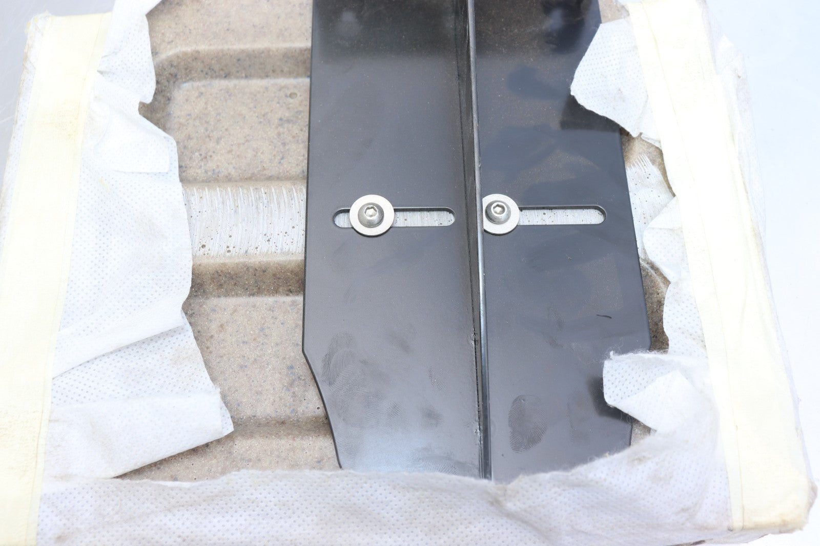 Intersan 20"x21.5"x16" Solid Surface Lavatory System Public Restrooms Brown