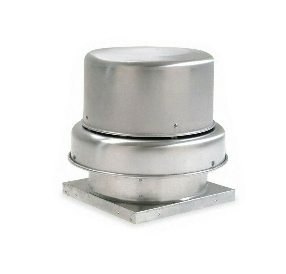 Centrifugal Downblast Roof Exhaust Fan: Belt Drive, Less Drive, 13 3/4 in, 22x22