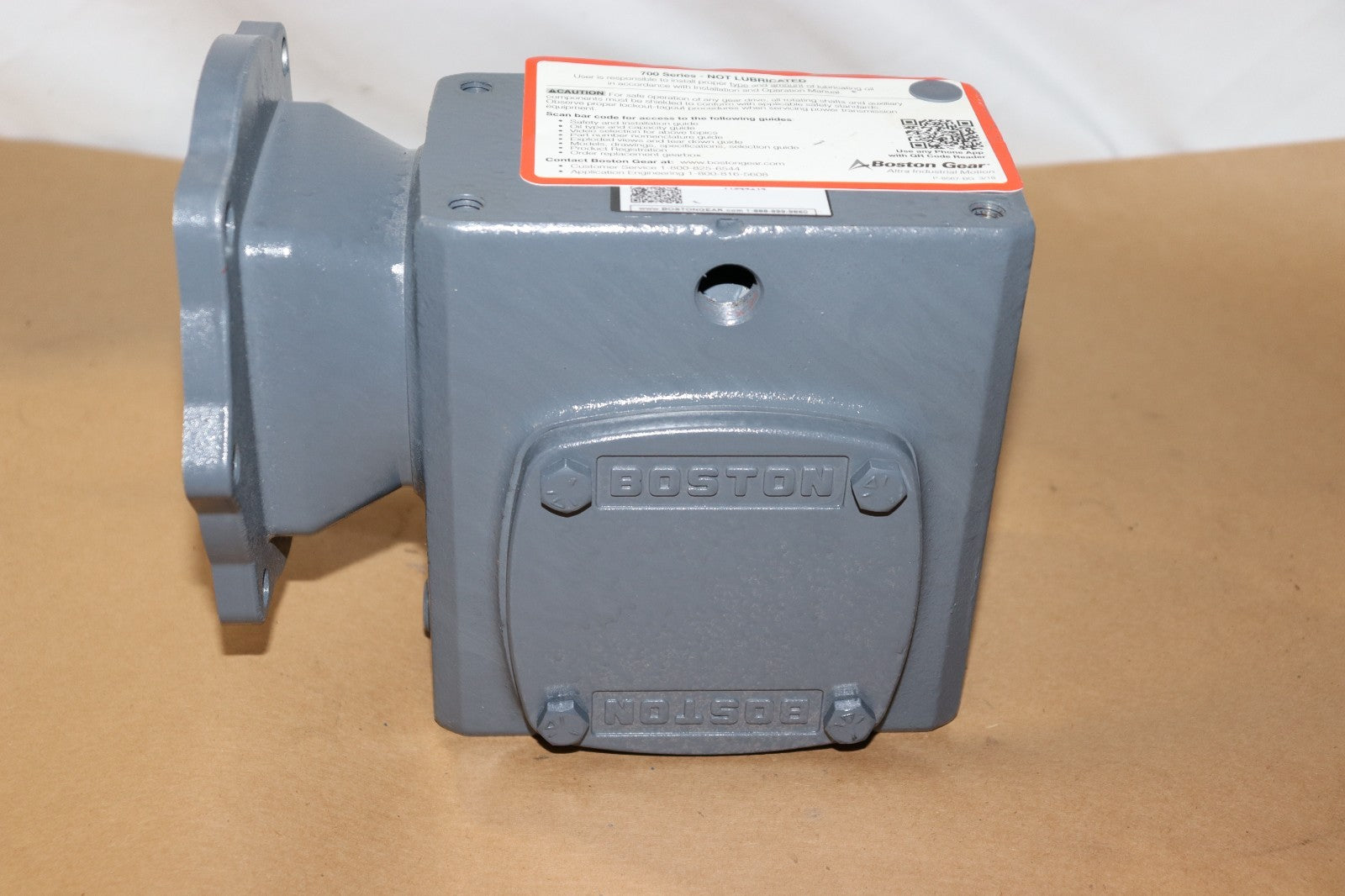 BOSTON GEAR Speed Reducer: 175 Nominal Output RPM, F721-60-B5-G