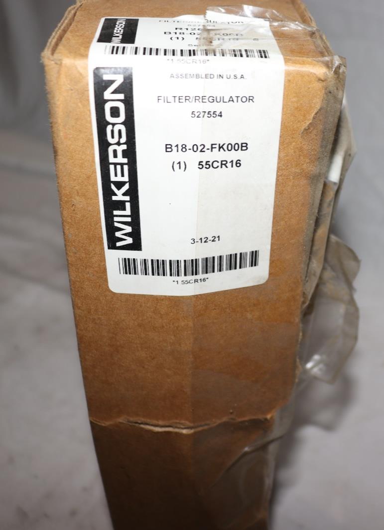 WILKERSON B18-02-FK00B Filter-Regulator, Particles/Water Removal