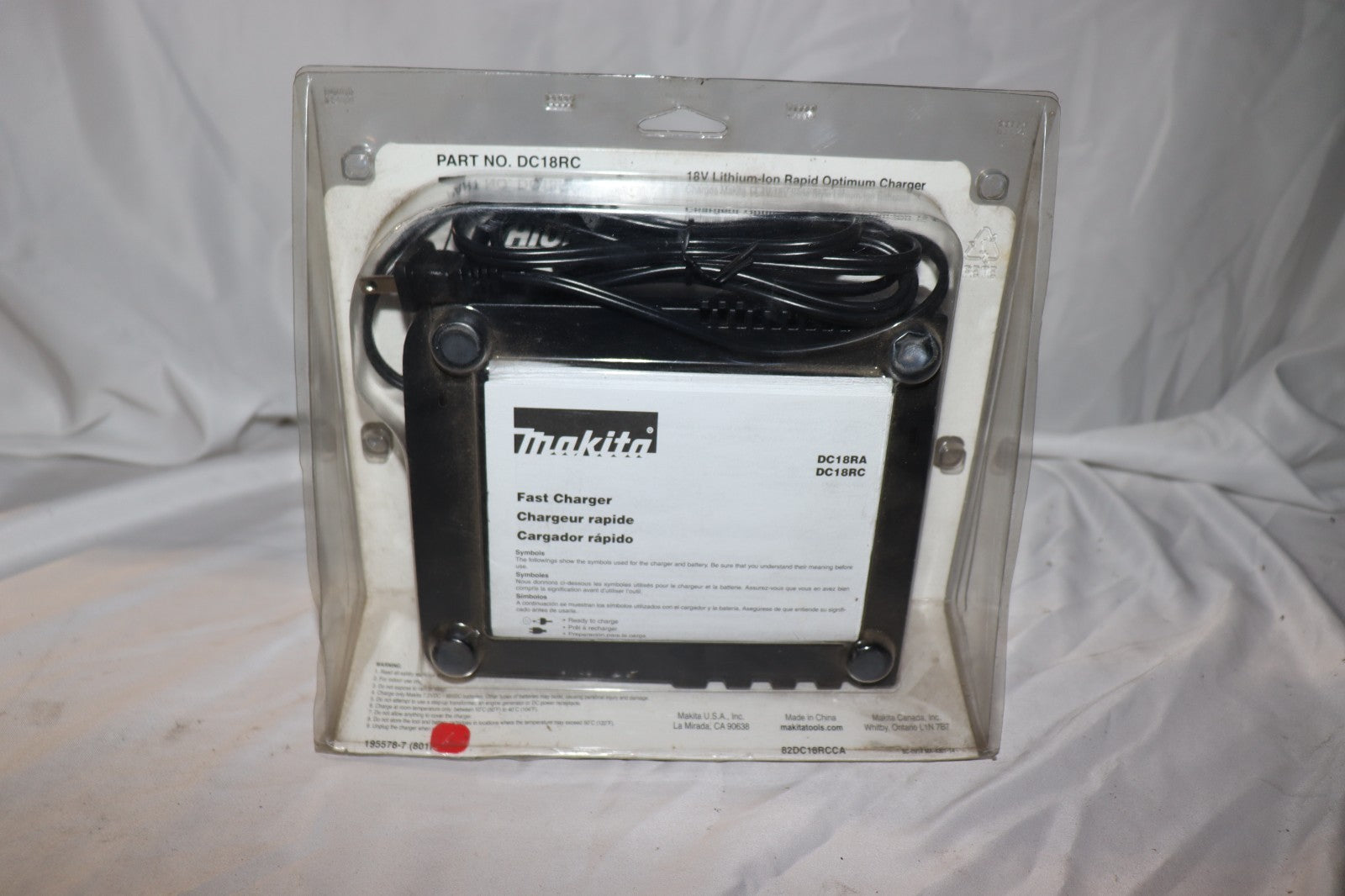 Makita Single Port Charger, 18v, Model DC18RC, Rapid Charger