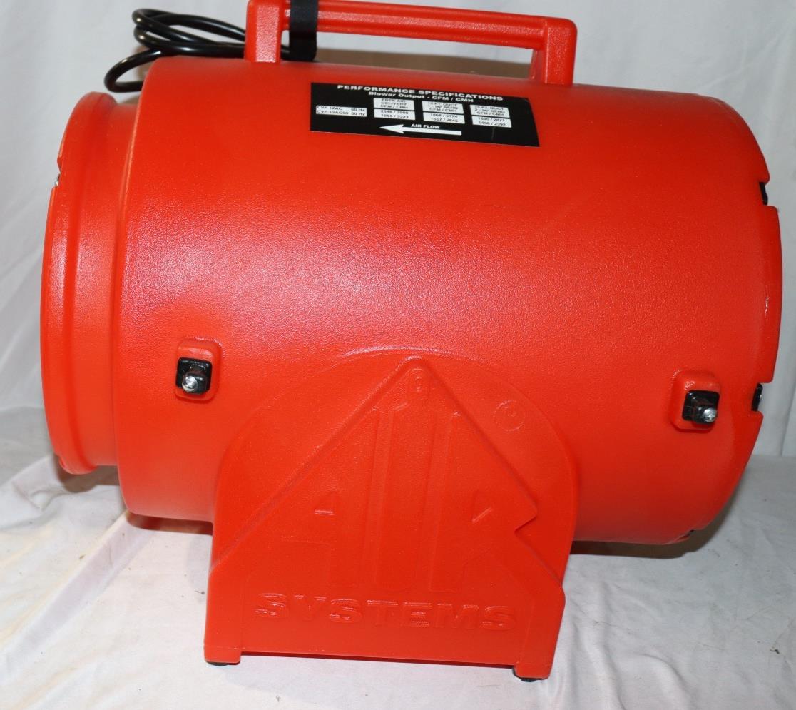 AIR SYSTEMS INTERNATIONAL CVF-12AC Portable Fan, 12 in., 115VAC
