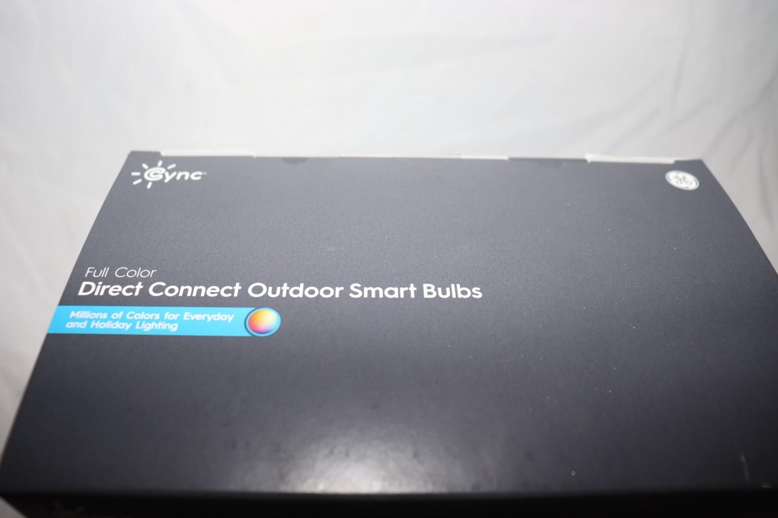 GE- Cync Smart Full Color Direct Connect Outdoor Light Bulb PAR38 Bulb- 2pk