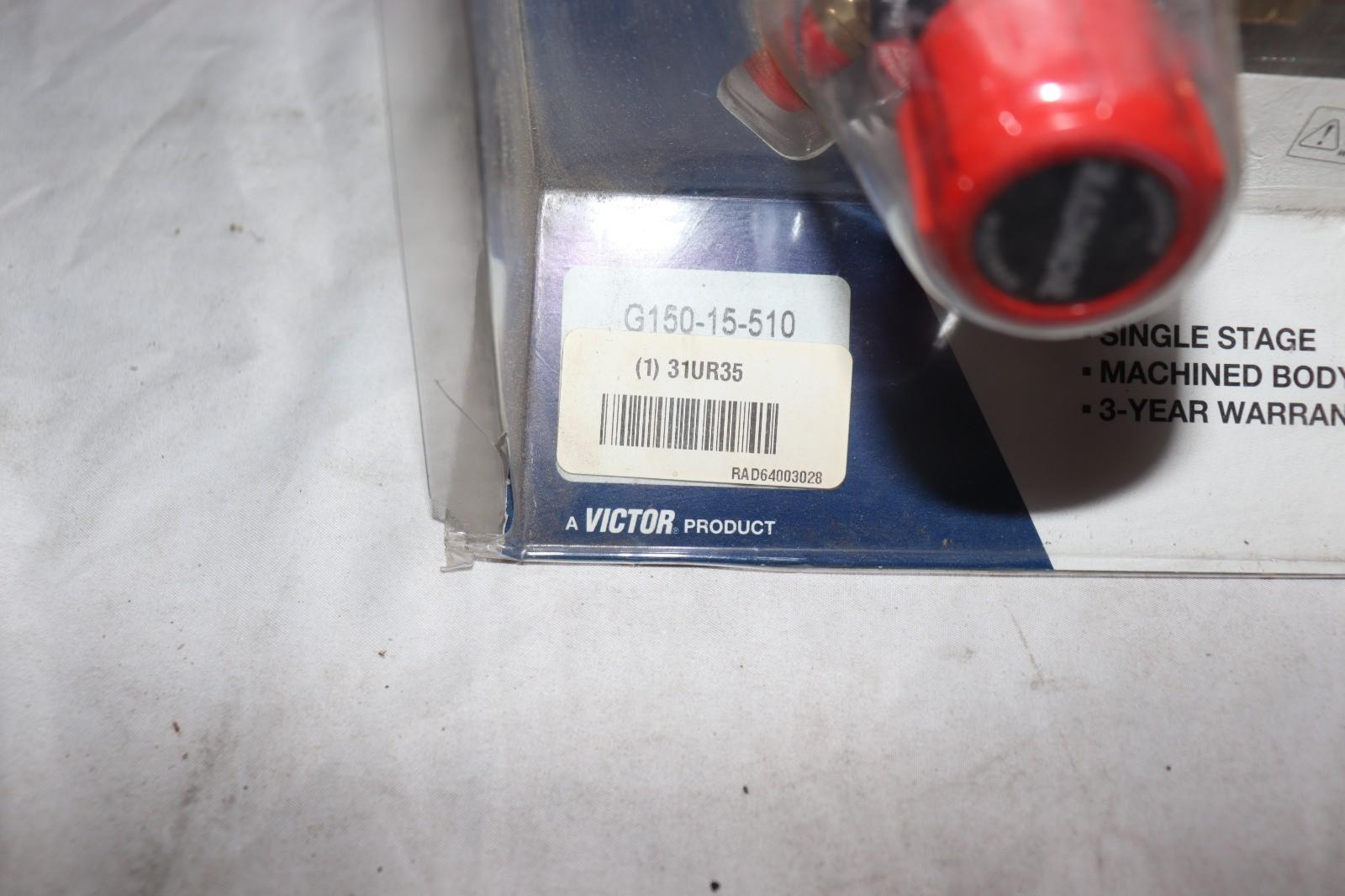 RADNOR G150-15-510 SINGLE STAGE ACELYLINE GAS REGULATOR, NEW