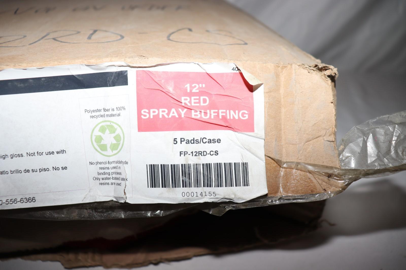 5 Pack Unitex FP-13RD-CS 13" Floor Pads Spray Buffing Red 3" Center Hole