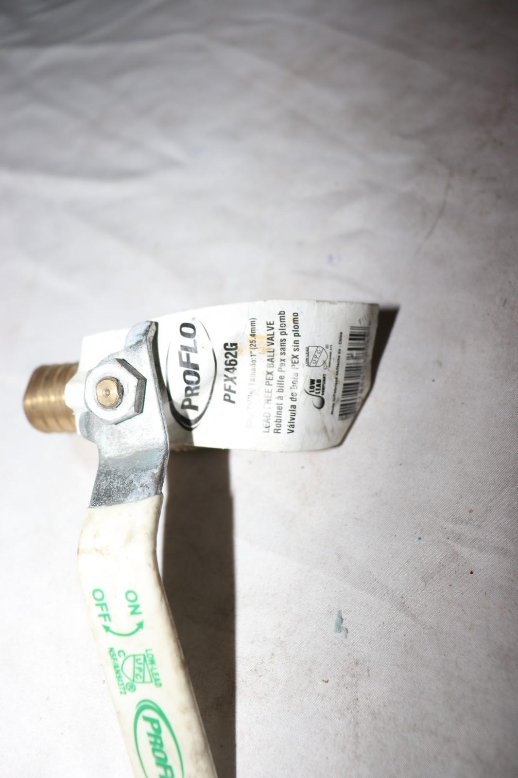 2 Pack - Proflo PFX462G Lead Free Brass 1" PEX x 1" PEX Full Port Ball Valve