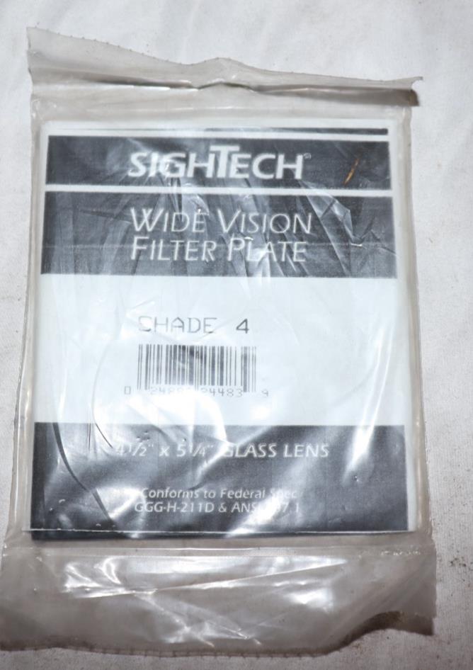 10 PACK - SighTech Wide Vision Plate Shade 4 1/2  x 5 1/4 Glass Lens