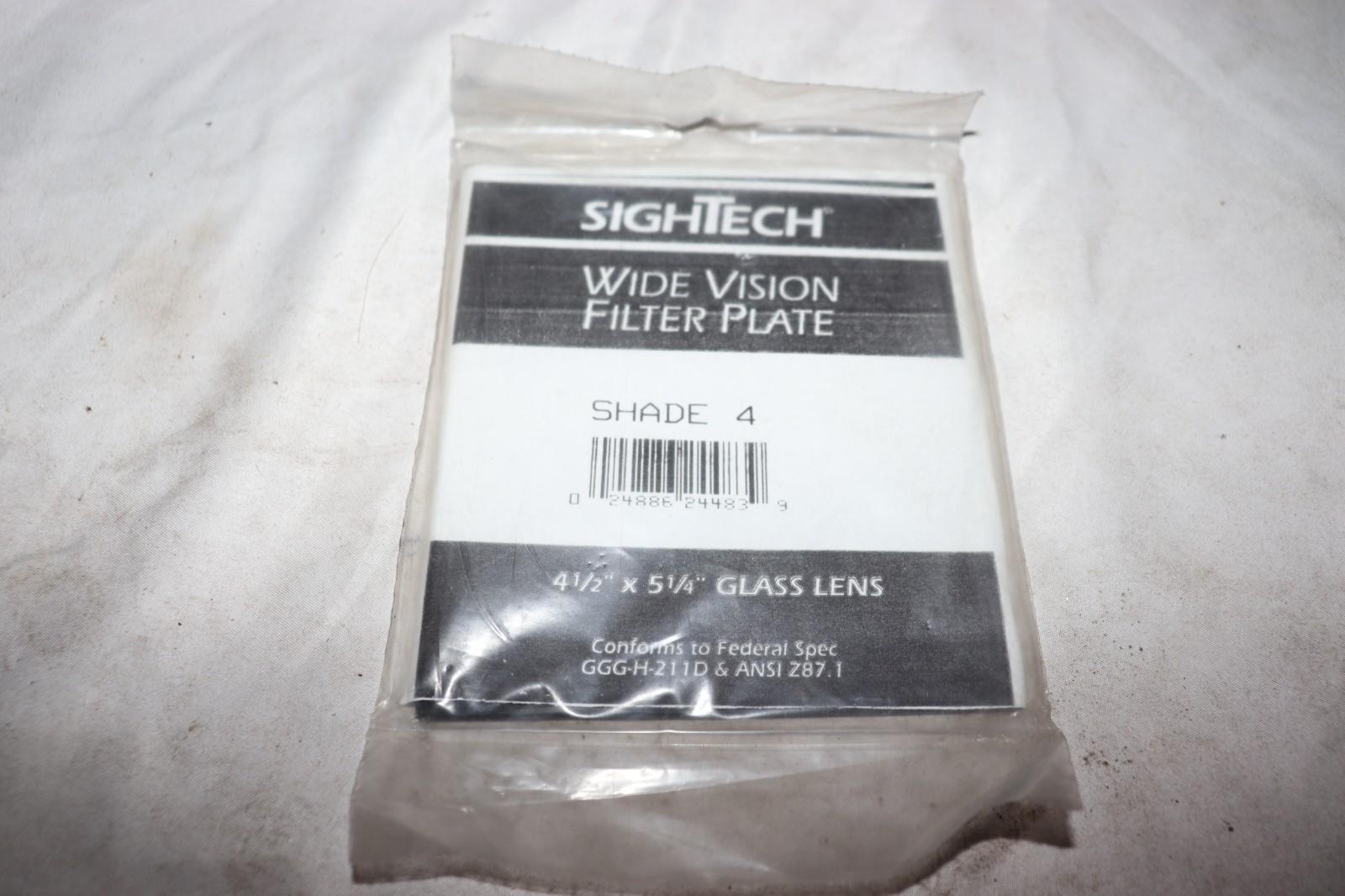 10 PACK - SighTech Wide Vision Plate Shade 4 1/2  x 5 1/4 Glass Lens