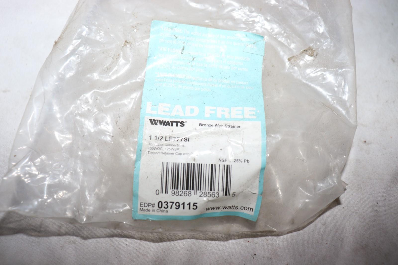 Watts Wye Pattern Strainer Lead Free Cast Bronze 1-1/2" LF777SI