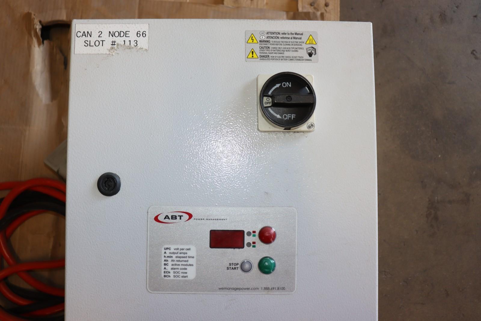 ABT Forklift Charger, 480V 3PH, SistBox18 MG18, 24/36 Volt 310 Amp