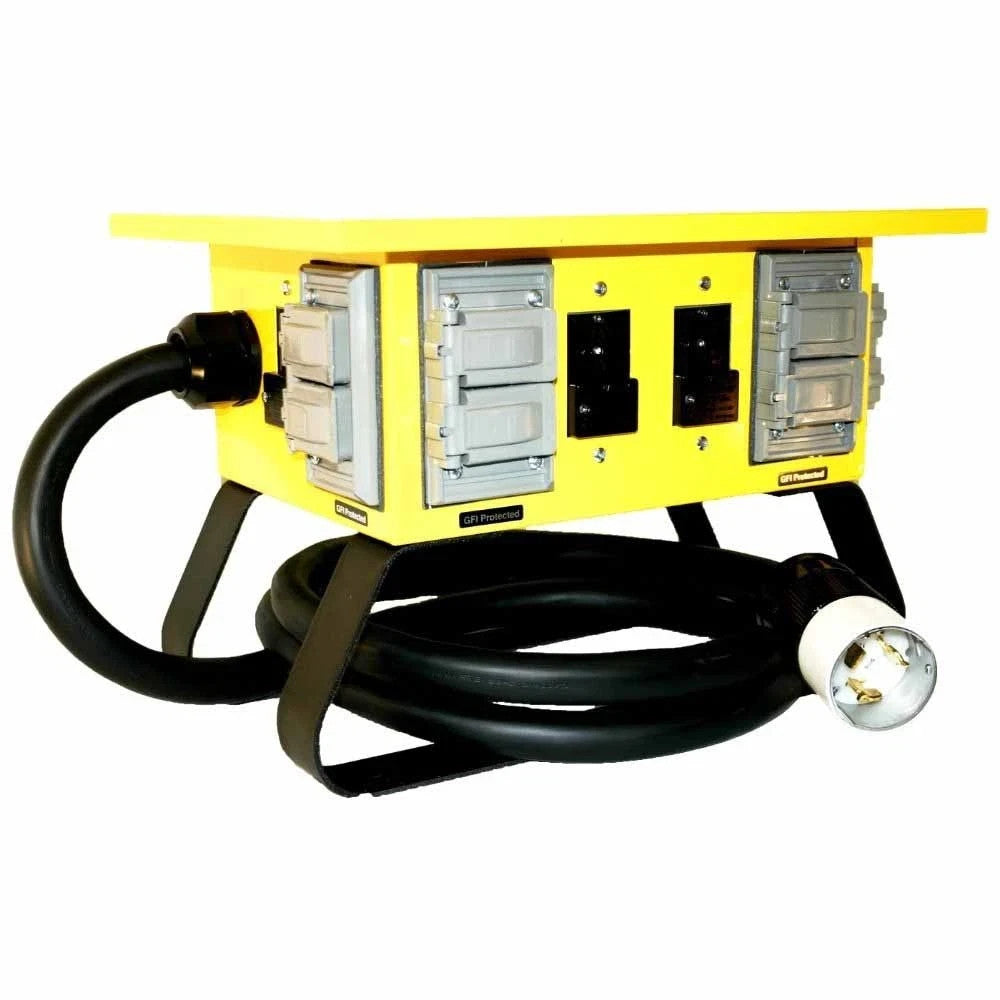 Southwire 6508UGSX Power Distribution Box, 50 Ac, (4) 5-20R, New