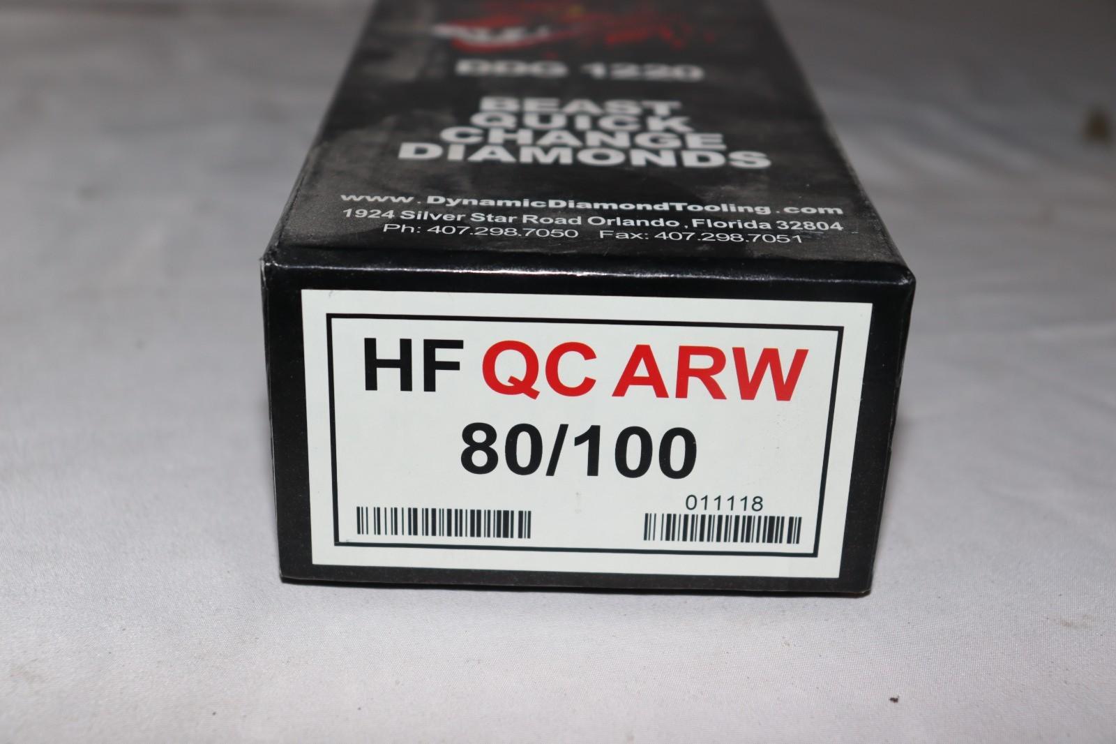 80/100 Hard Bond Dynamic Diamond Tooling Quick Change DDG1220 HF QC ARW, 9 Pack
