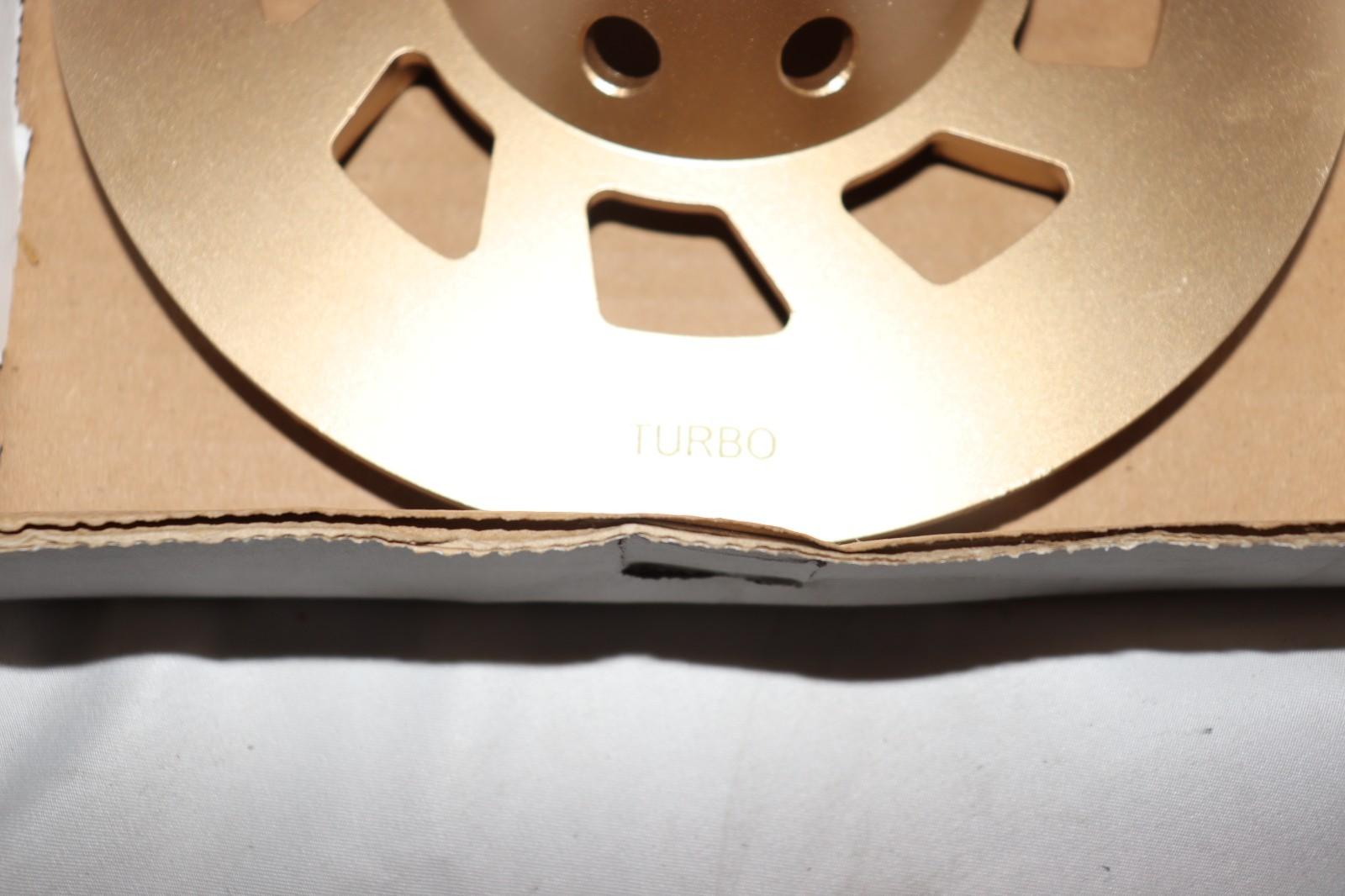 7 Inch Turbo Cup Wheel CW7TB18, 30/40 Grit, Gold, for Dry Grinding, Dynamic Diam