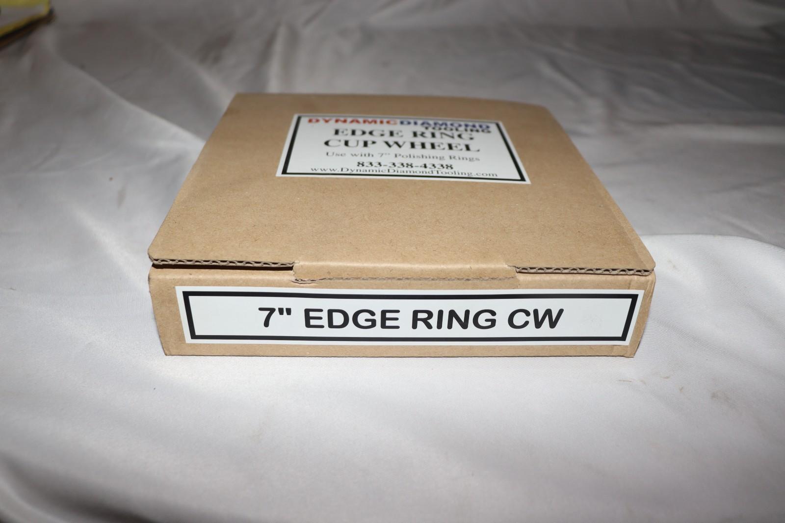 Dynamic Diamond Tooling, 7 Inch Cup Wheel Edge Ring, for Polishing Rings