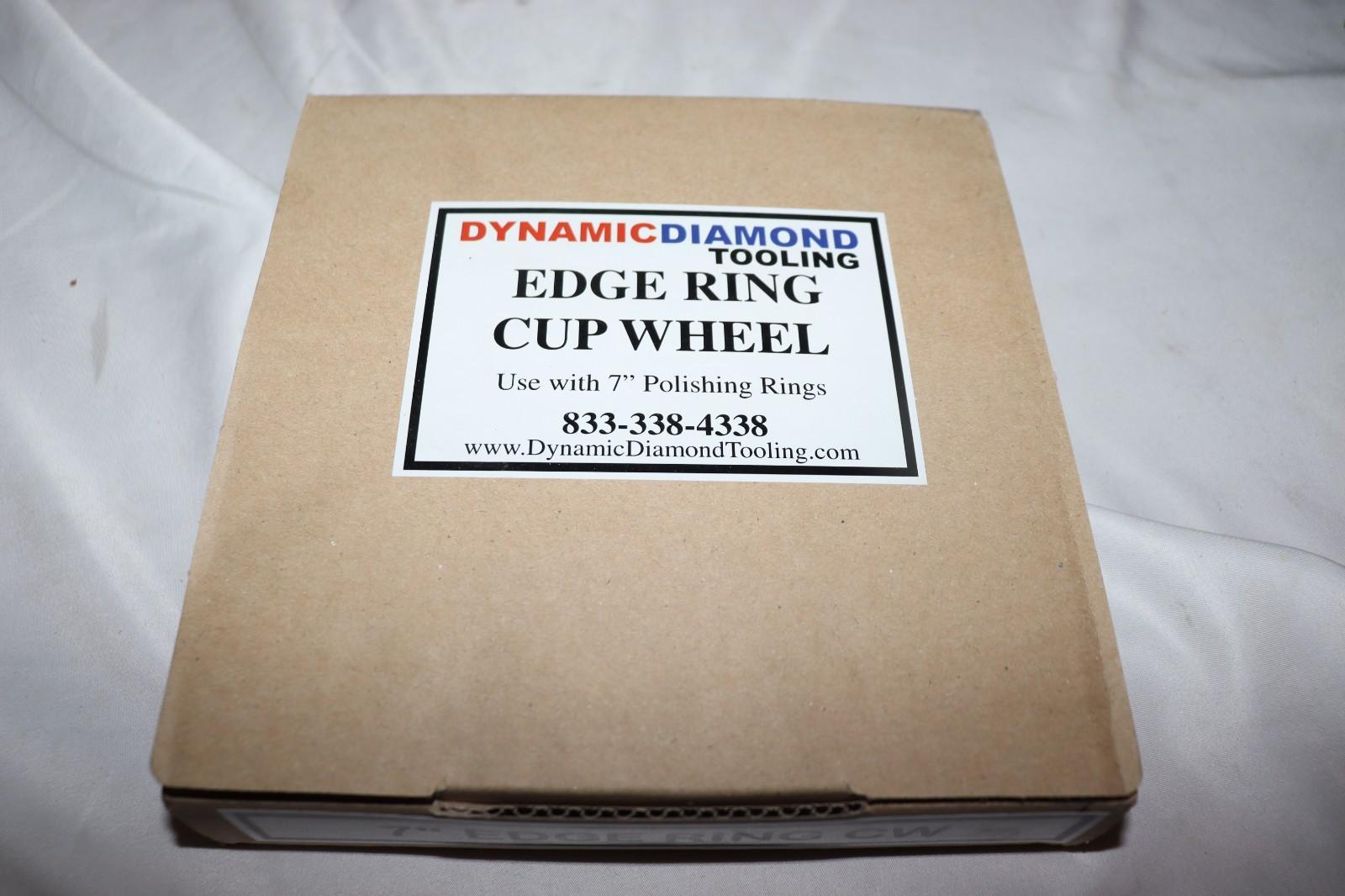 Dynamic Diamond Tooling, 7 Inch Cup Wheel Edge Ring, for Polishing Rings