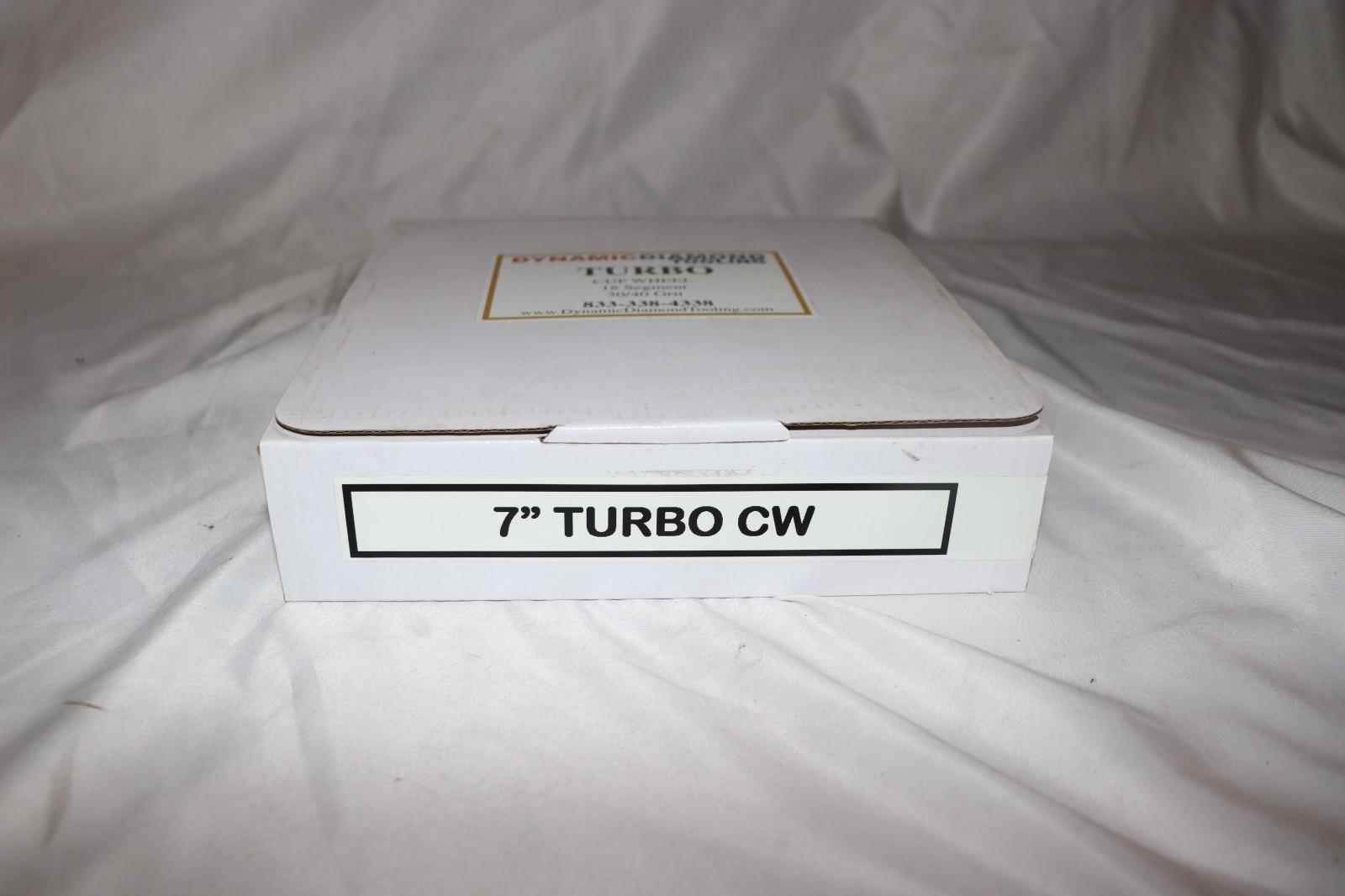 7" Turbo Cup Wheel 18 Segment 30/40 Grit, Dynamic Diamond Tooling CW7TB18