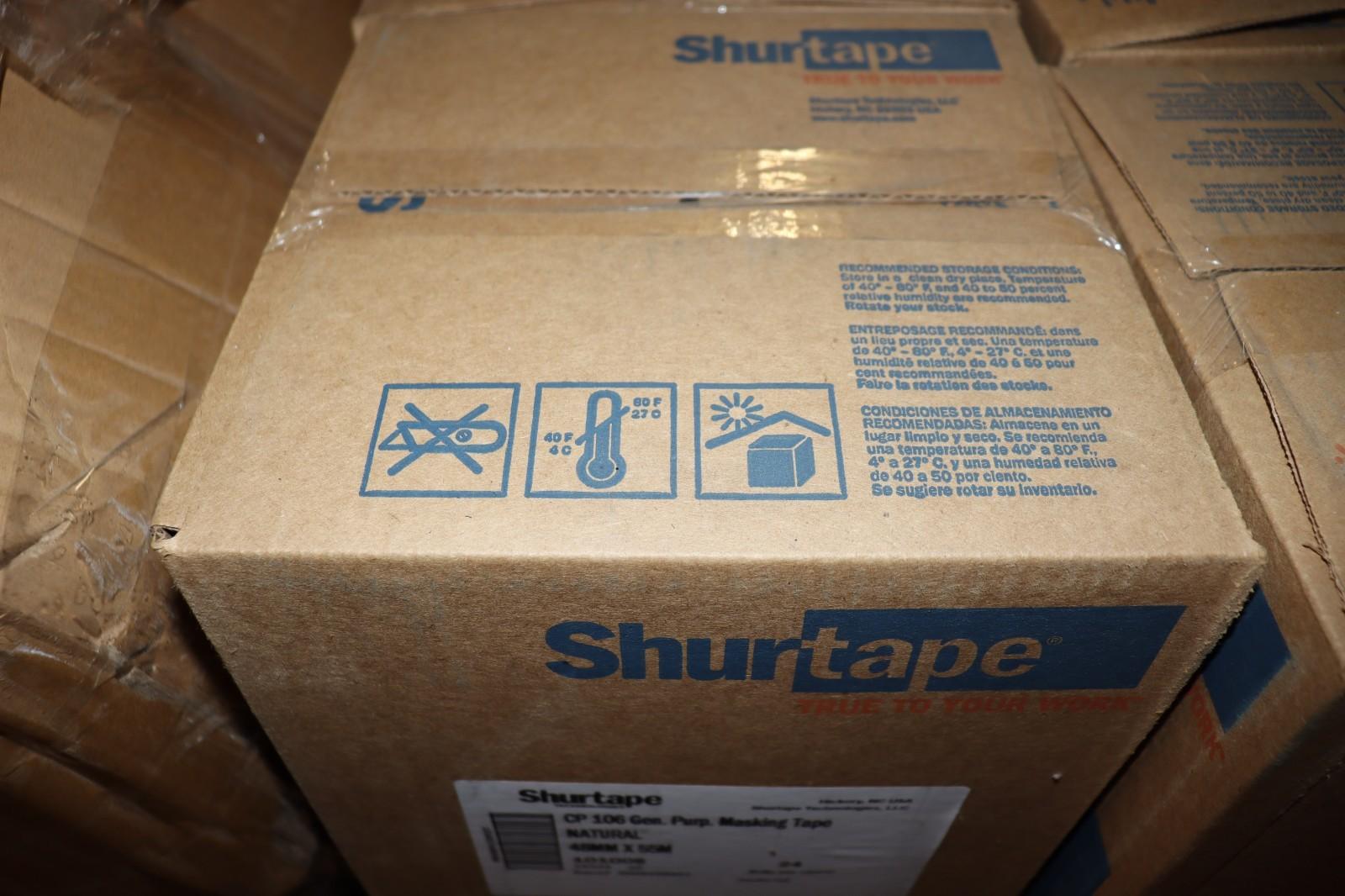 24 Pack - Shurtape CP 106 General Purpose Masking Tape 48mm X 55m (2" x 60 yds)