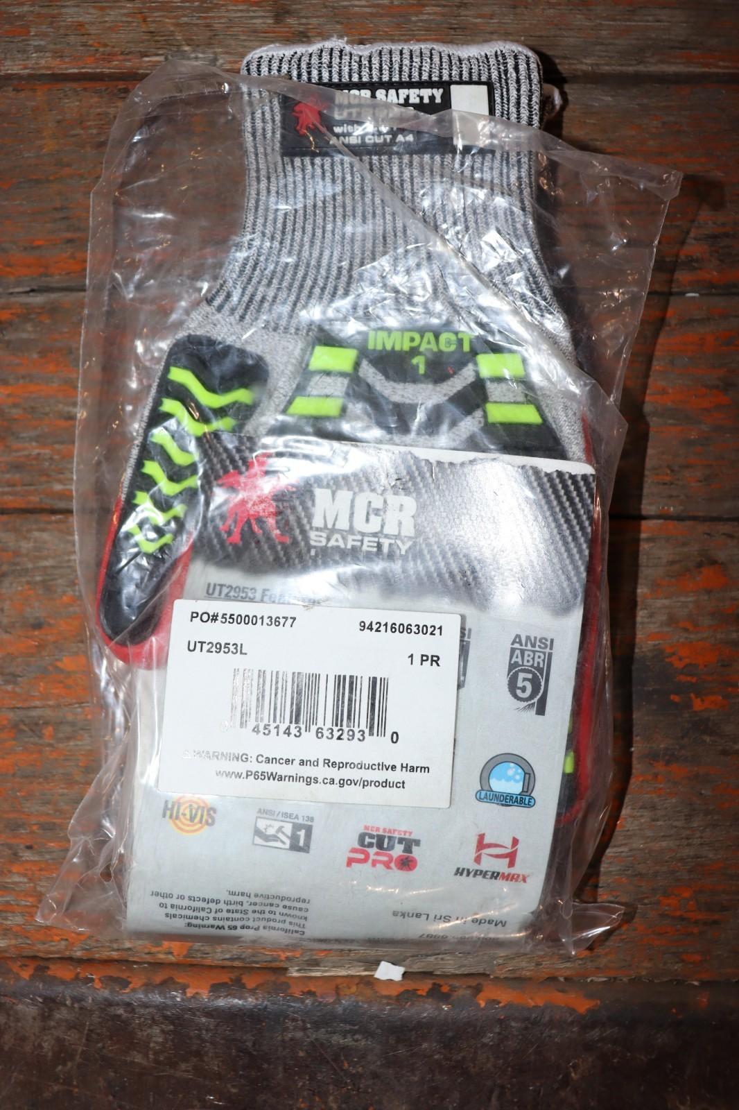 MCR Safety UT2953L Coated Gloves, Cut Level A4, Dipped, Foam Nitril, Sandy LARGE