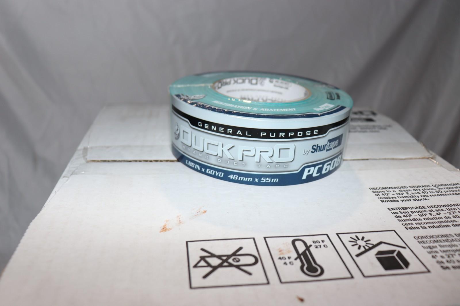 Duck Pro by Shurtape PC608 Duct Tape, Electric Blue, 1.88 Inches x 60 Yards