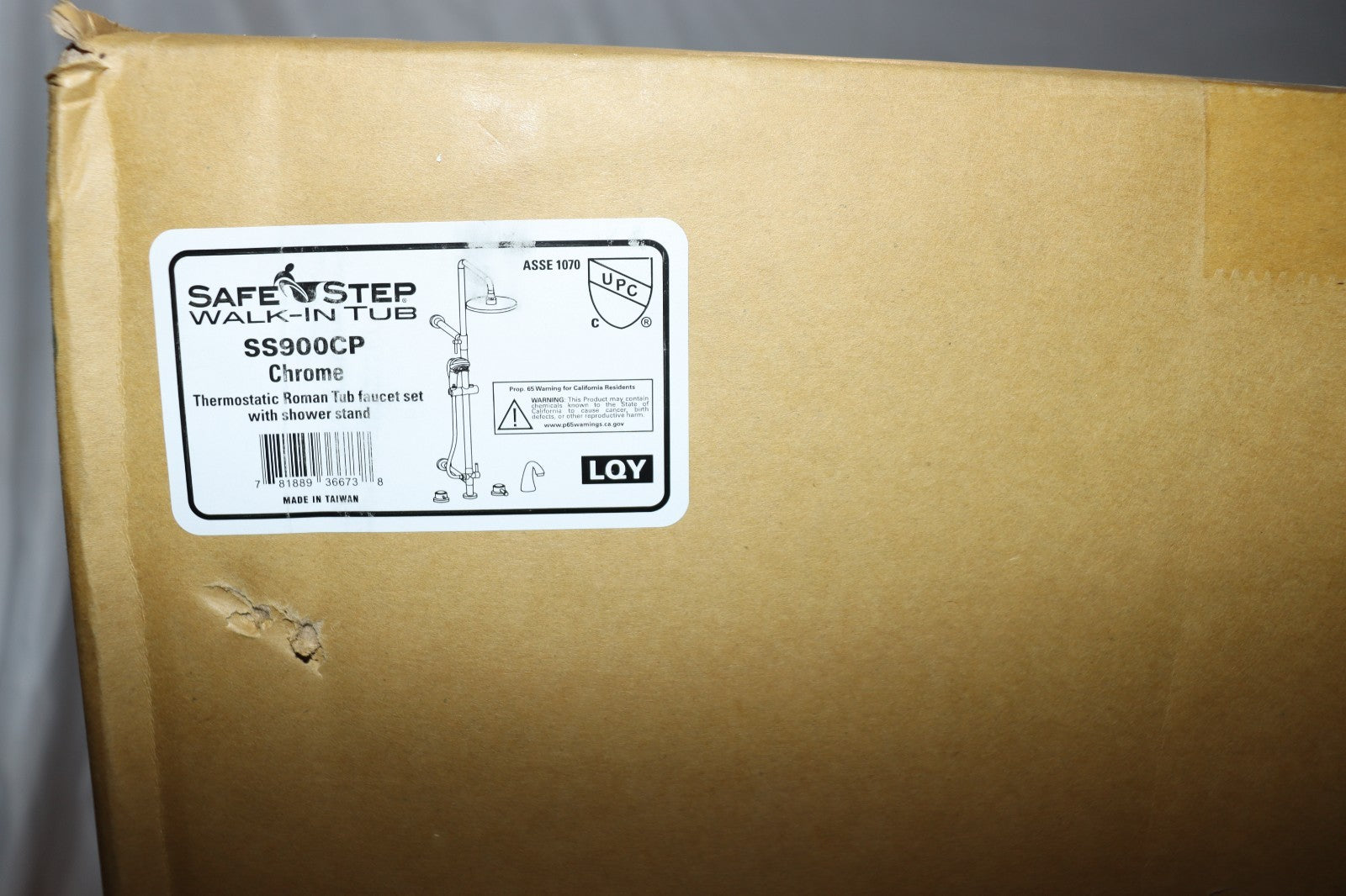 Safe Step WalkIn Tub Chrome Thermostatic Roman Tub Faucet Set, SS900CP, w/ Stand