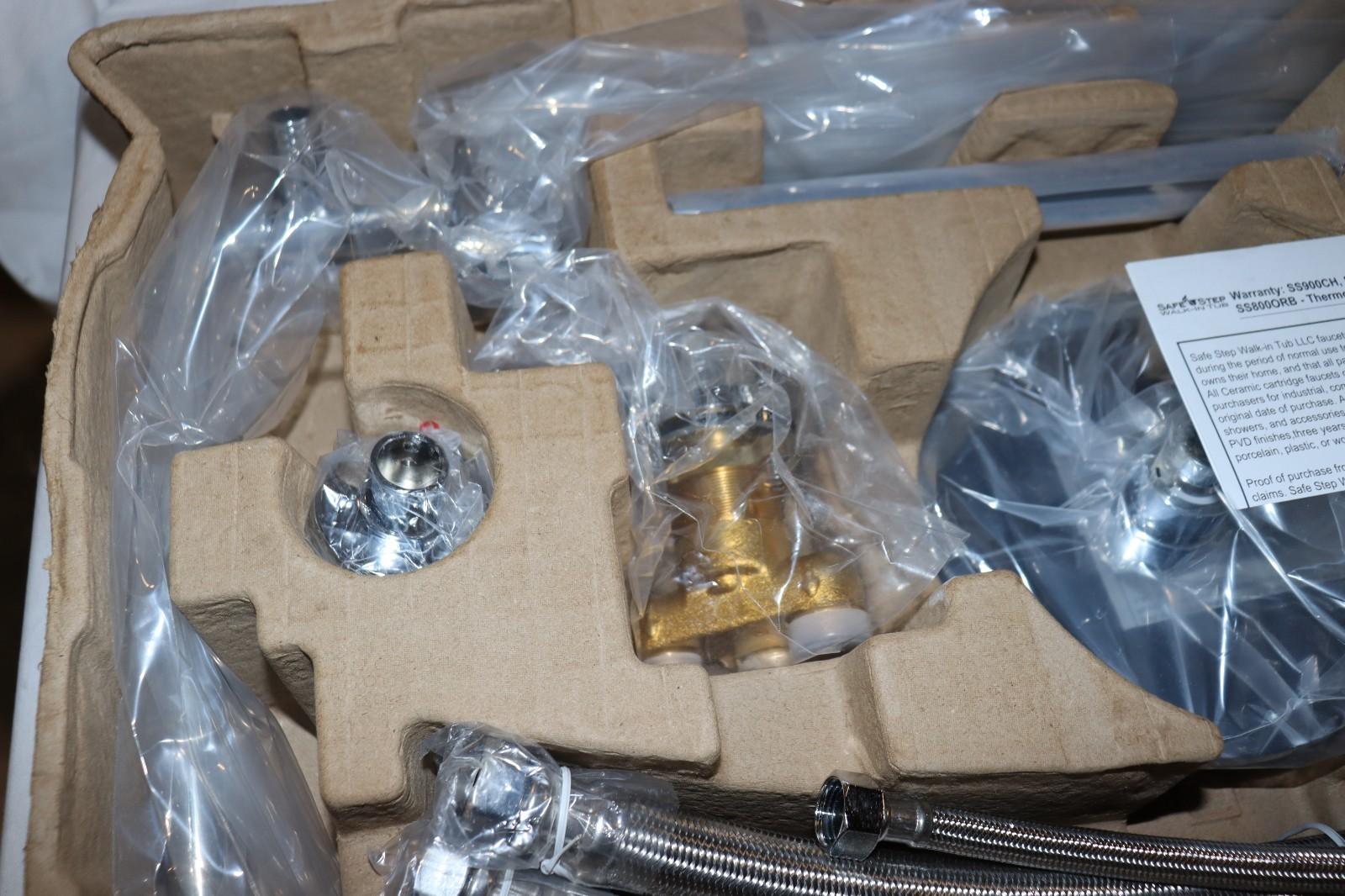 Safe Step WalkIn Tub Chrome Thermostatic Roman Tub Faucet Set, SS900CP, w/ Stand