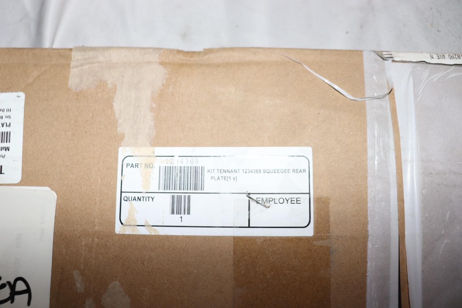 Tennant OEM Part # 1234369 Plate, Rear, Squeegee [Imop]