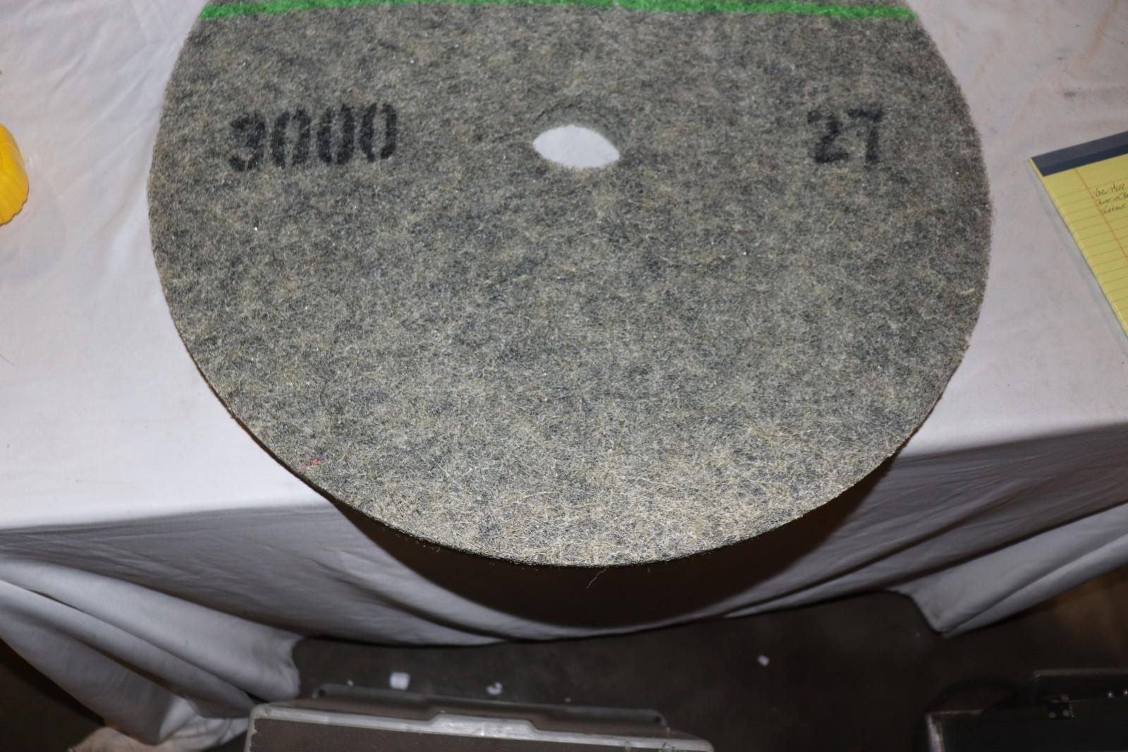 2 Pack - Boride 27" Diamond Burnishing Pad for Concrete Marble Granite 3000 grit