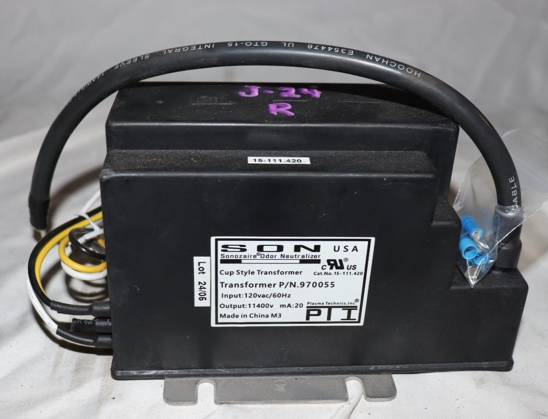 NEW Sonozaire Odor Neutralizer F-22R Transformer 115A 120VAC to 11400V - 970055