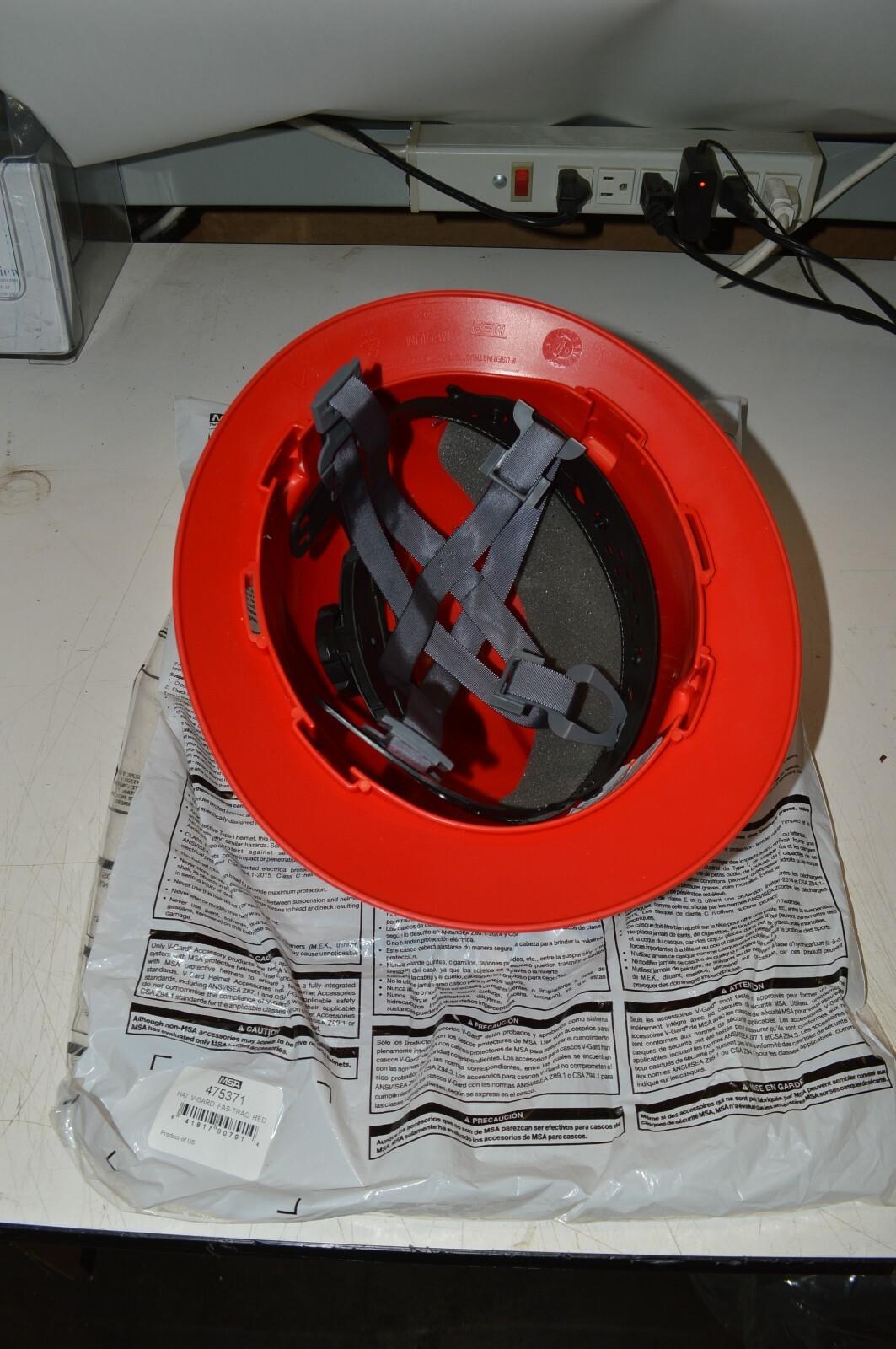 MSA V-Gard Type 1 Protective Helmet, Red, Green, Blue