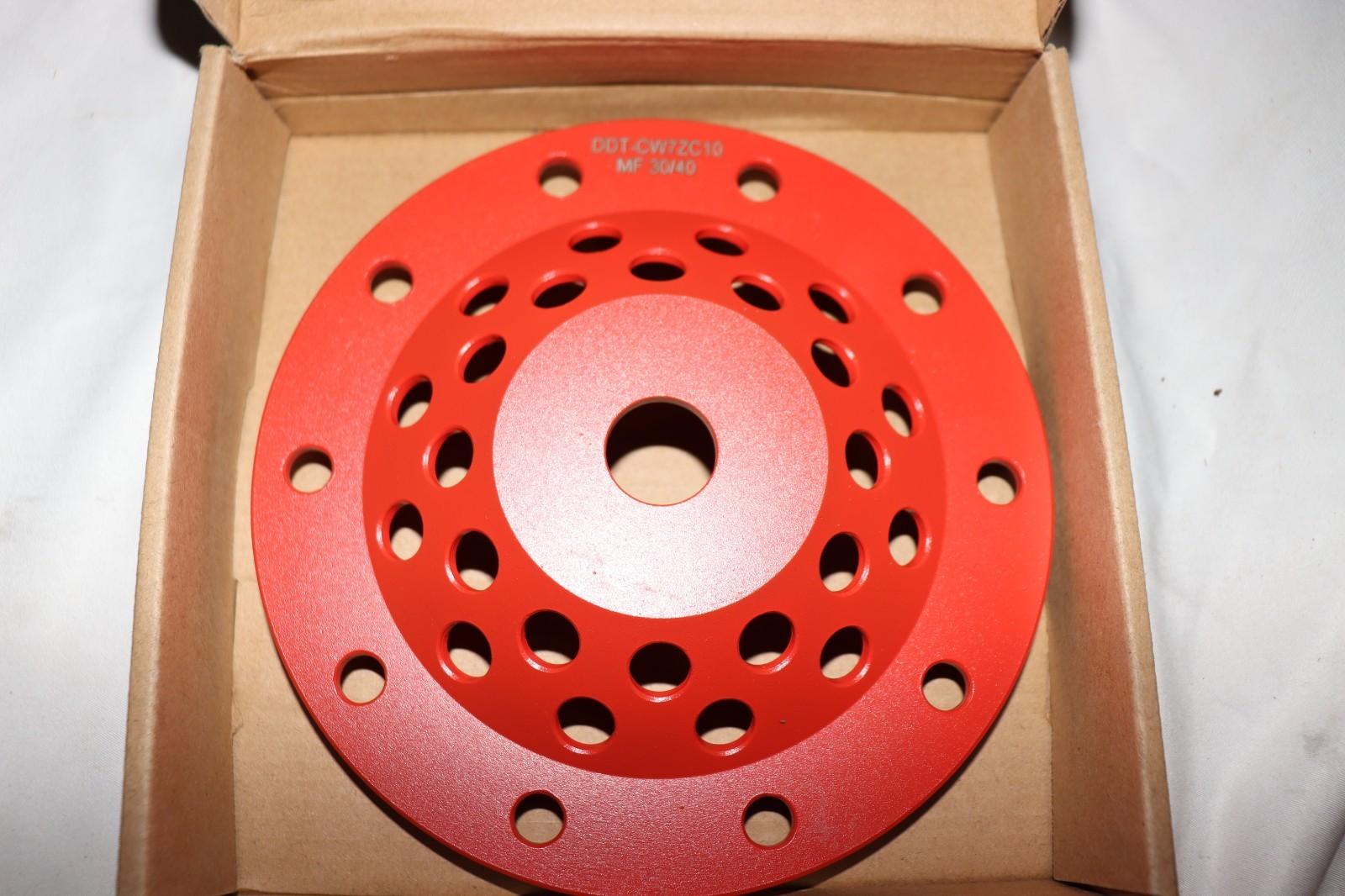 7" Z Cut Cup Wheel 10 Segment 30/40 Grit, Dynamic Diamond Tooling CW7C10